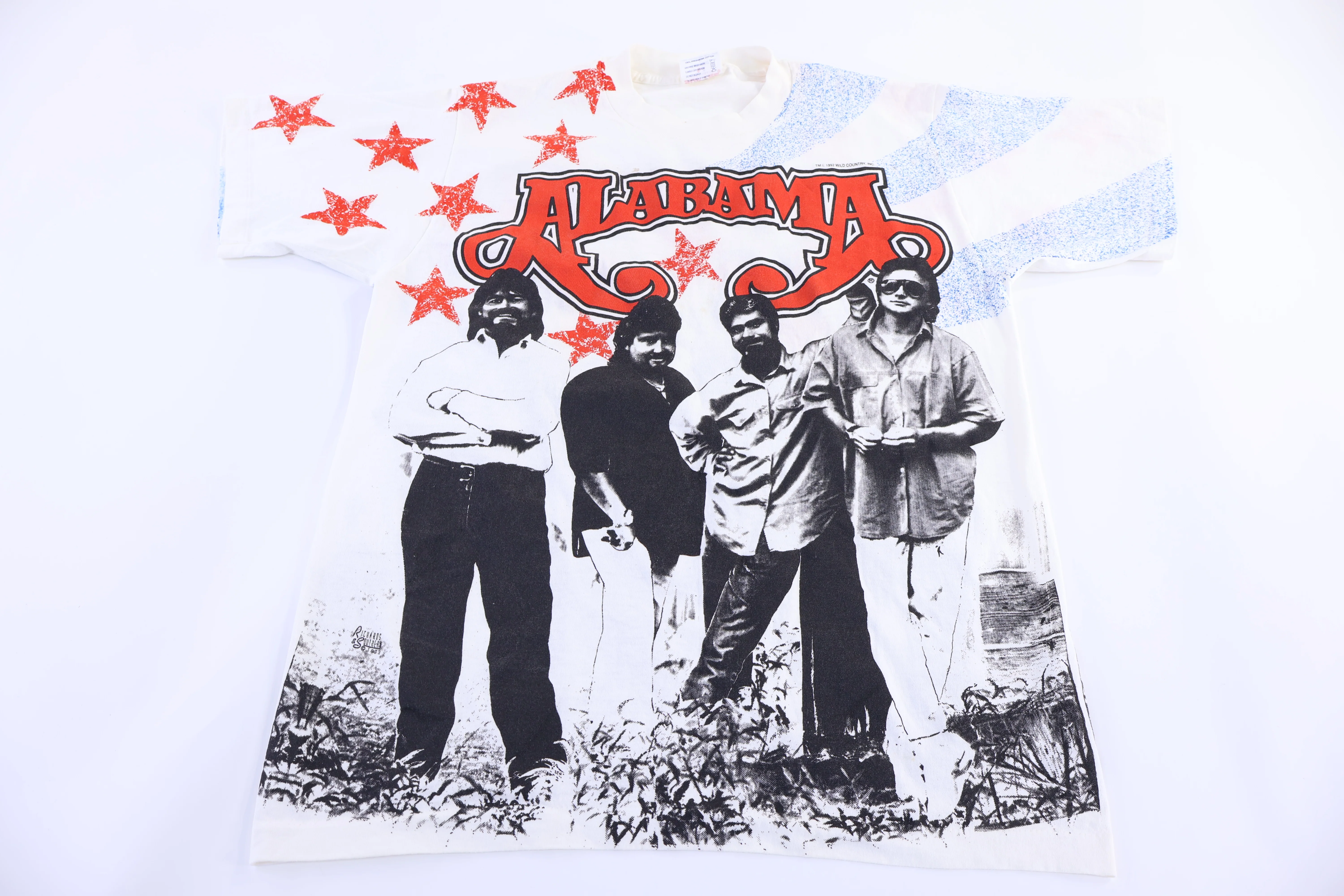 90's Alabama All Over Graphic T-shirt