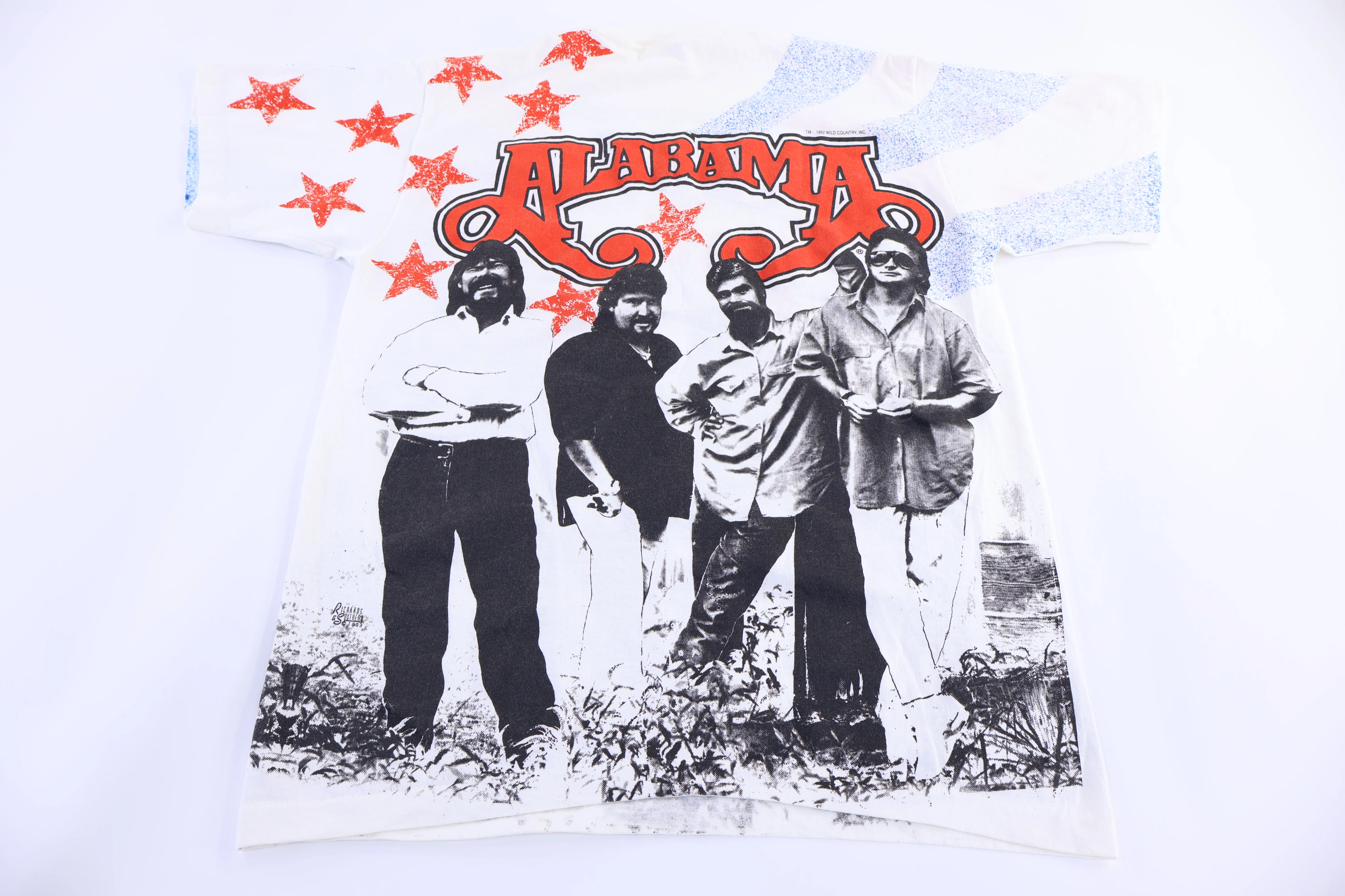 90's Alabama All Over Graphic T-shirt - Image 2