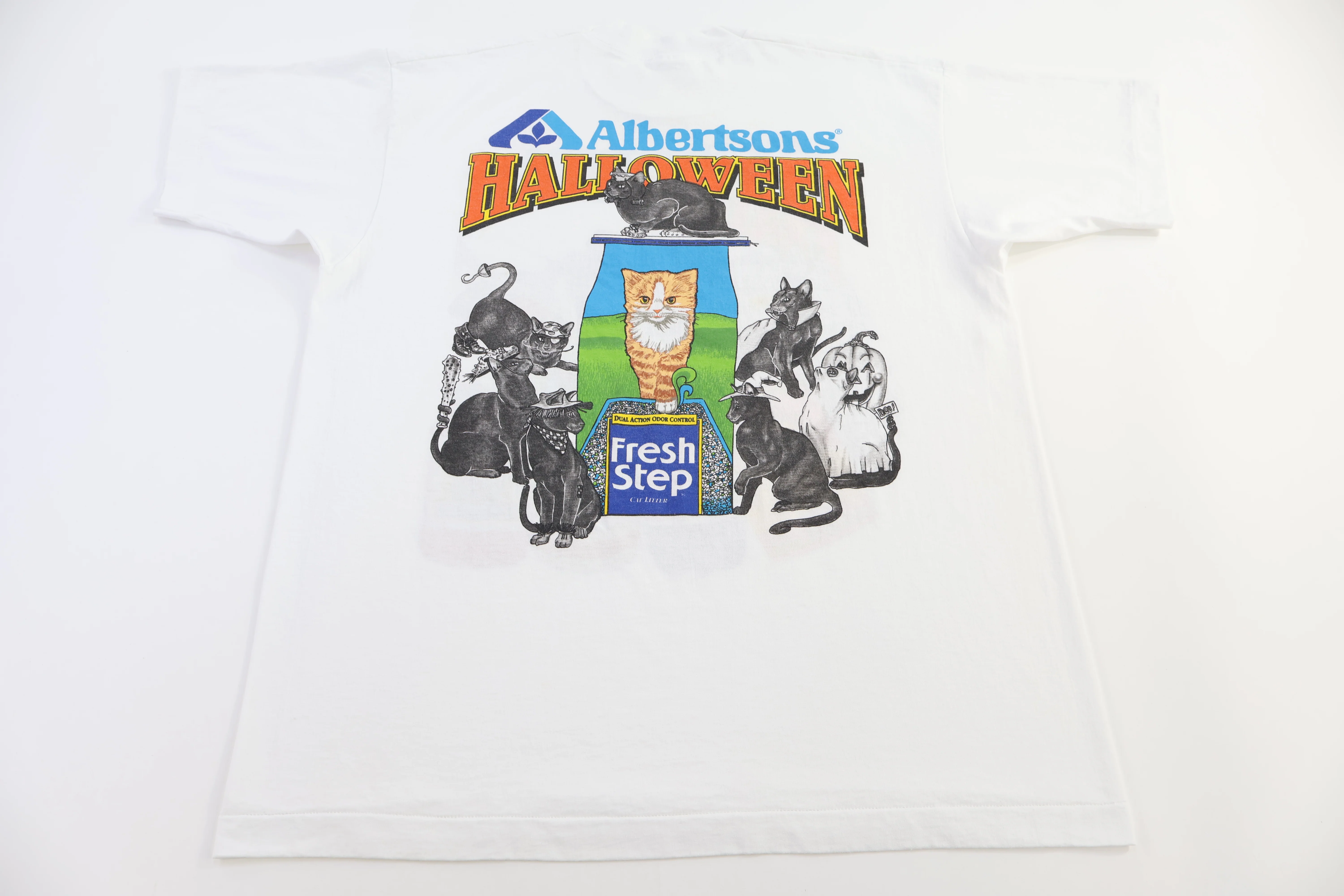 90's Albertson's Halloween Cat Graphic T-shirt