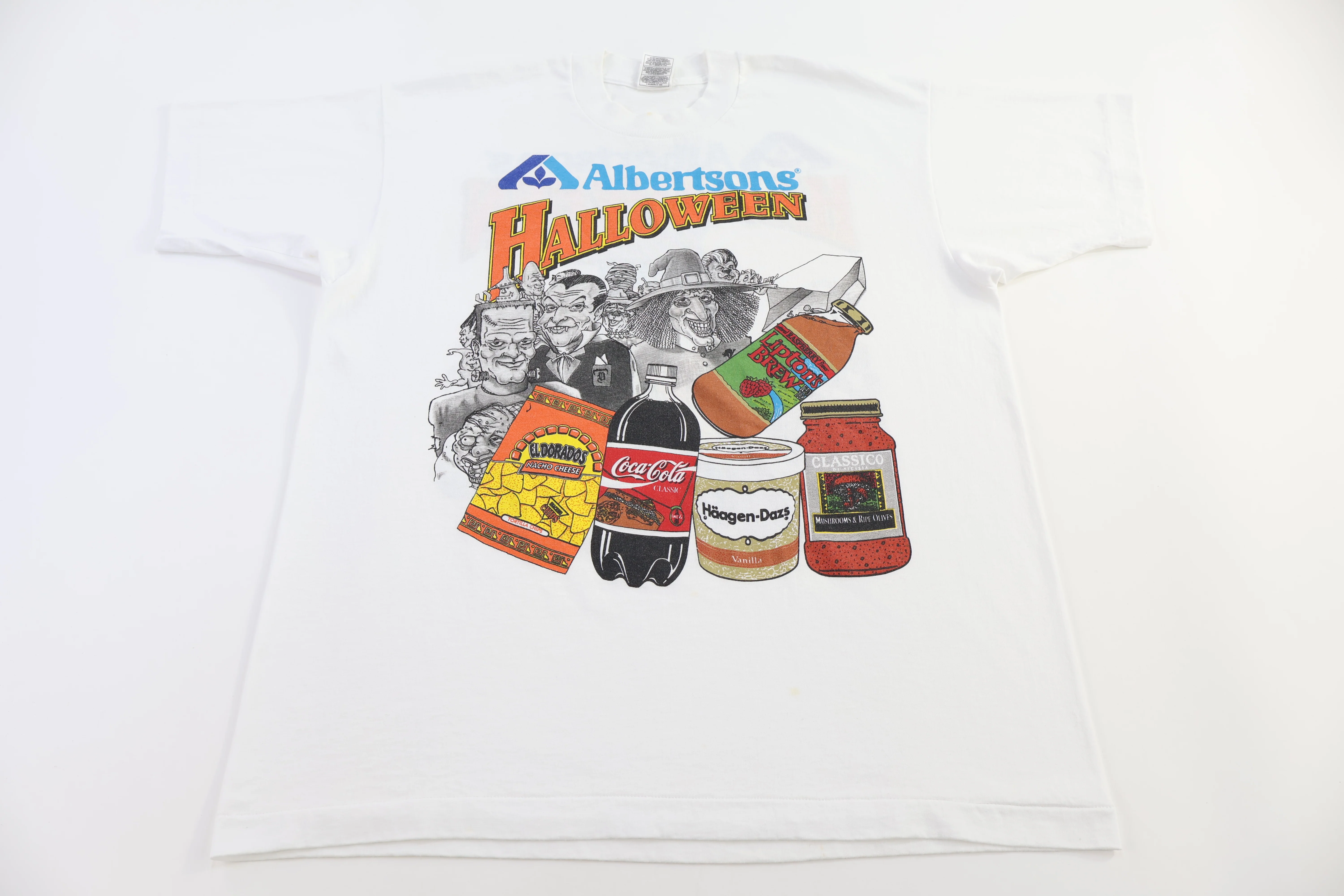 90's Albertson's Halloween Cat Graphic T-shirt - Image 2