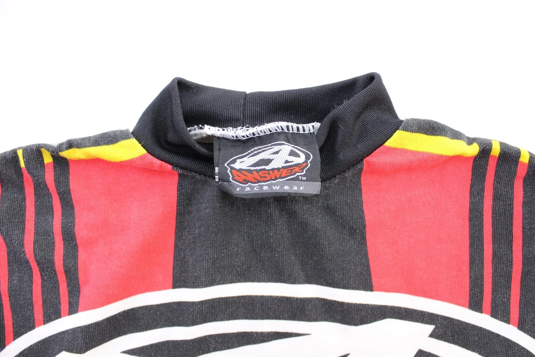 90's Answer Racewear Striped LS T-Shirt - Image 3
