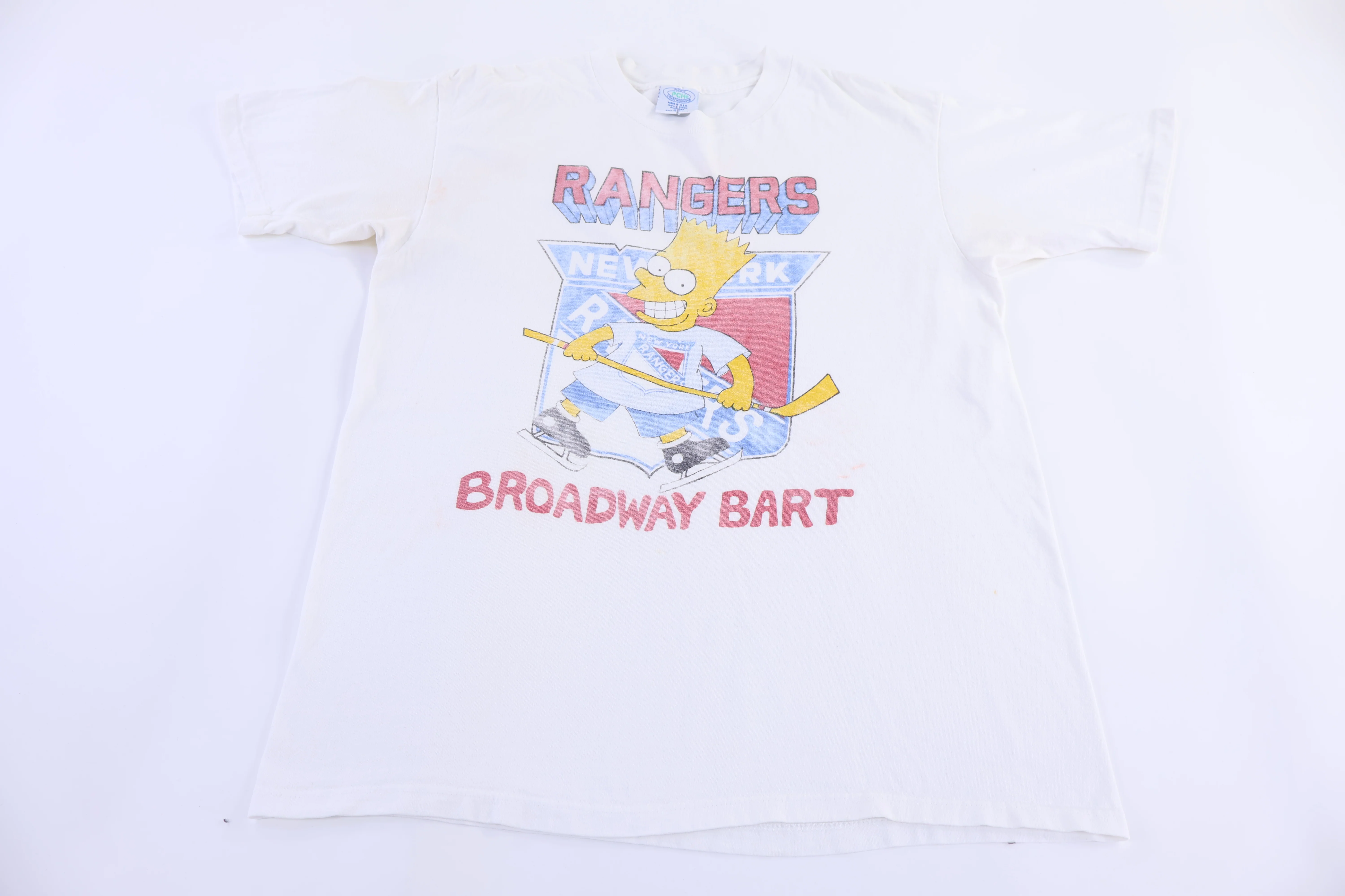 90's Bart Simpson New York Rangers Hockey T-shirt
