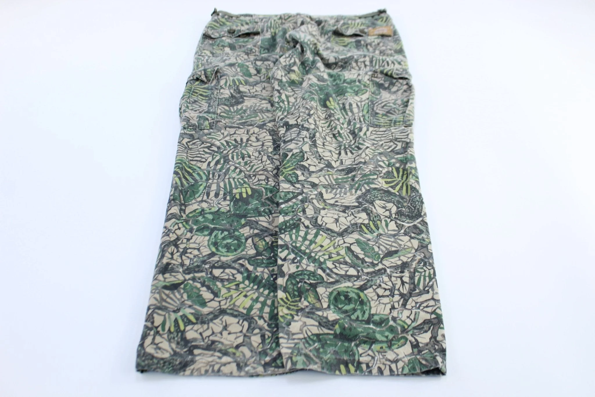 90's Bush Country Camo Cargo Pants - Image 2