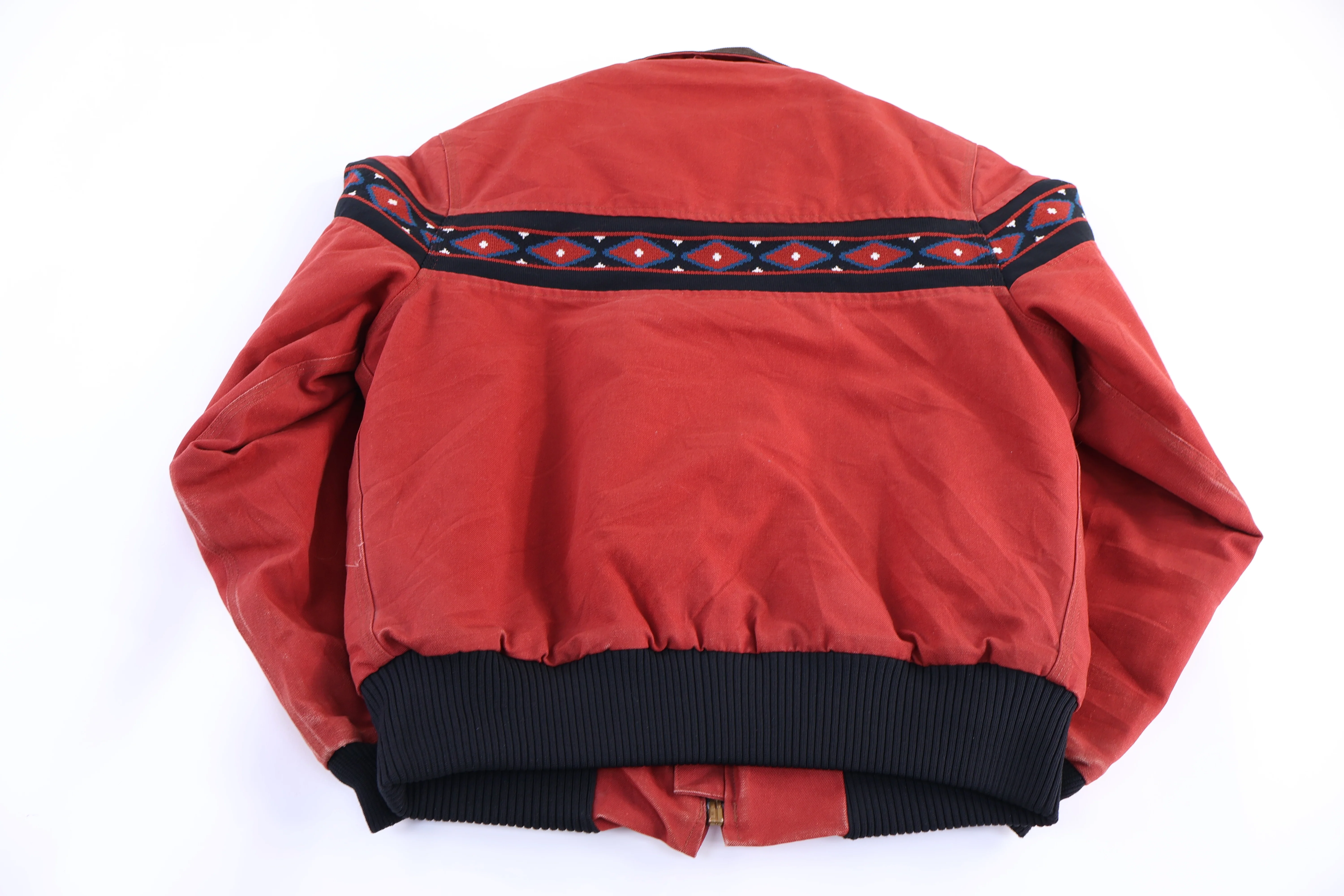 90's Carhartt Aztec Pattern Full Zip Jacket - Image 2