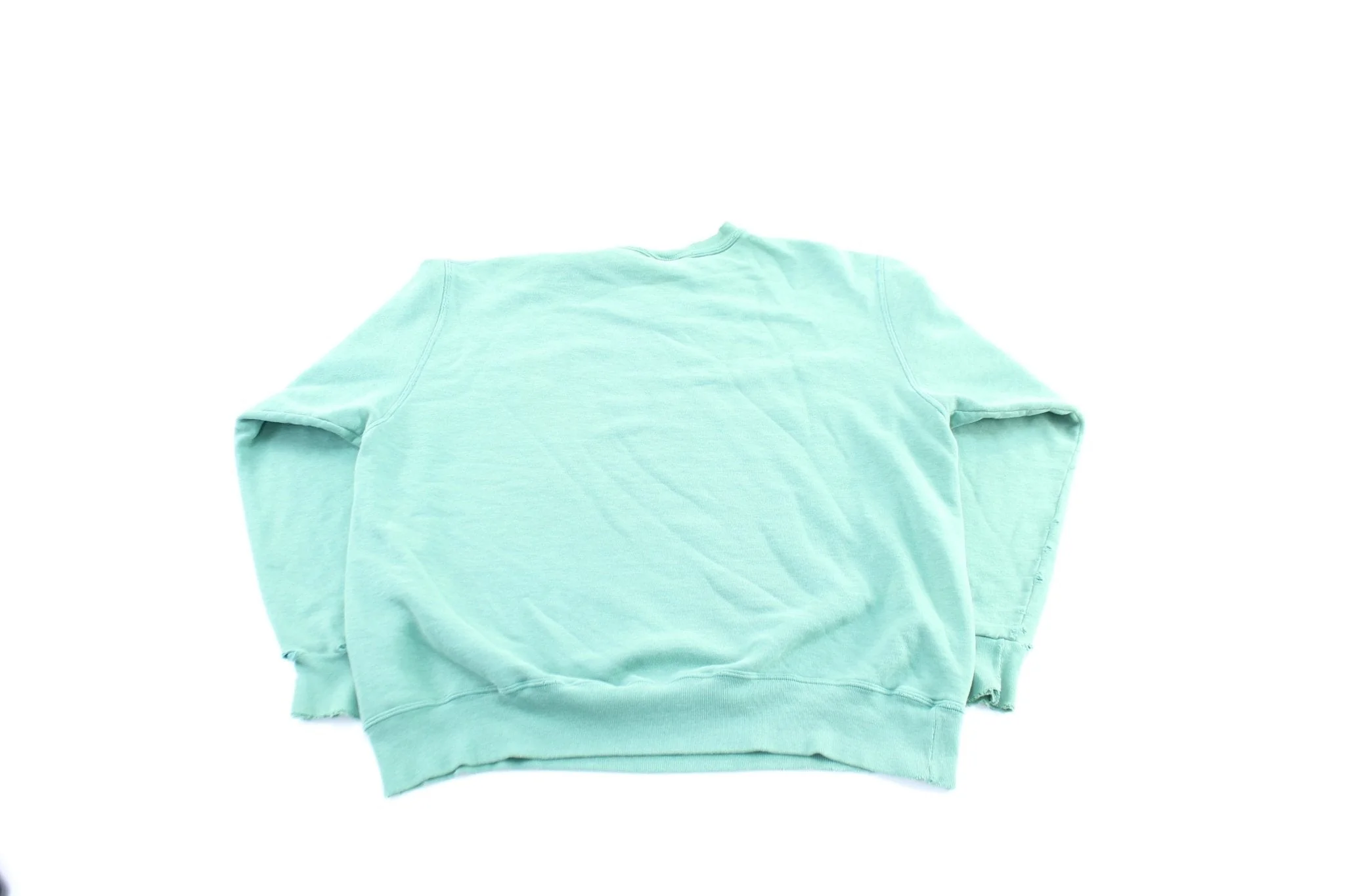 90's Champion Embroidered Logo Green Sweatshirt - Image 2