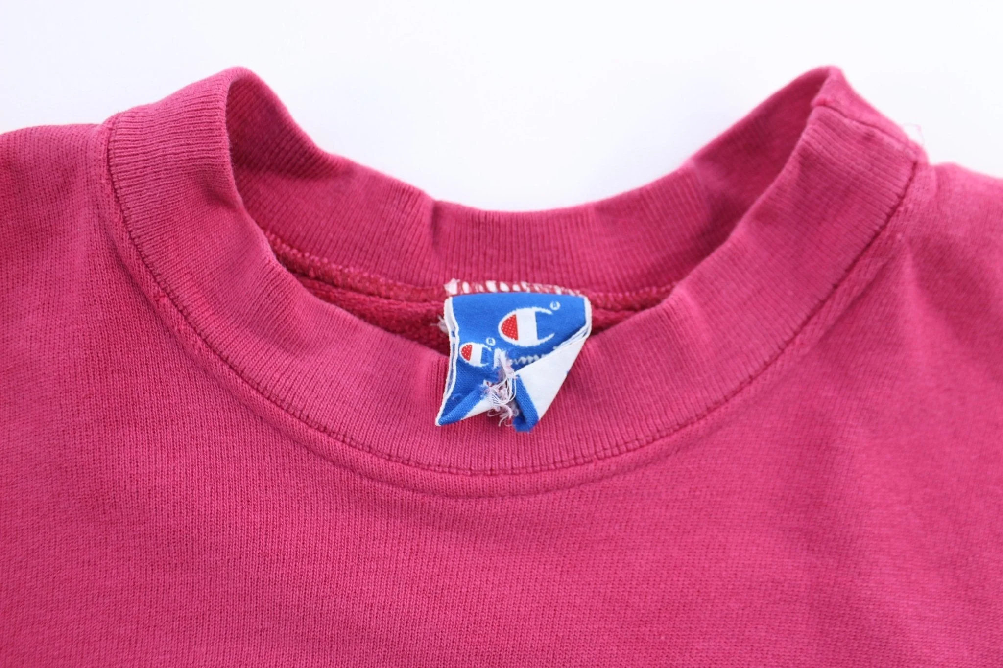 90's Champion Embroidered Logo Pink Sweatshirt - Image 4
