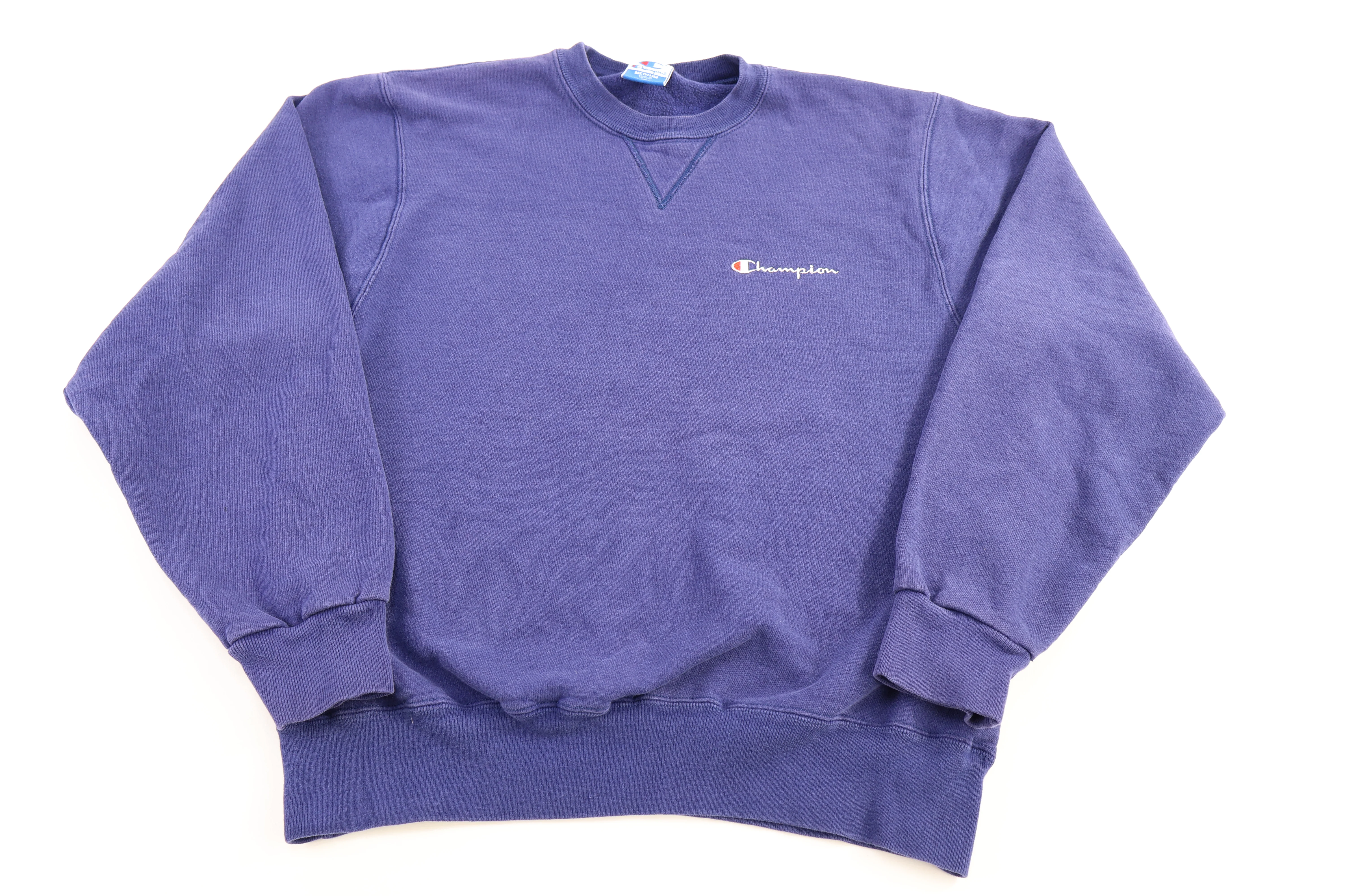 90's Champion Embroidered Logo Purple Sweatshirt