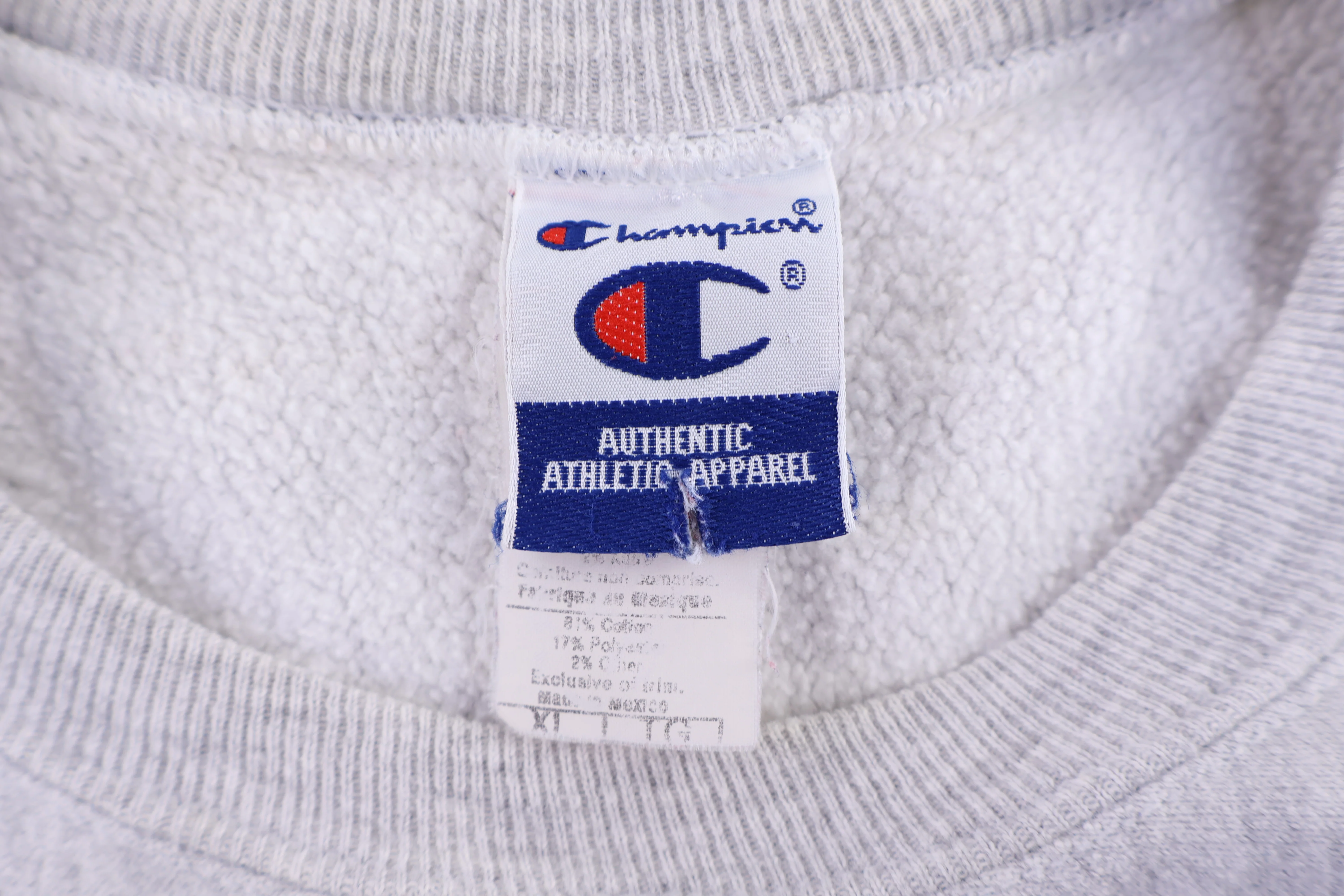 90's Champion Grey Sweatshirt - Image 4