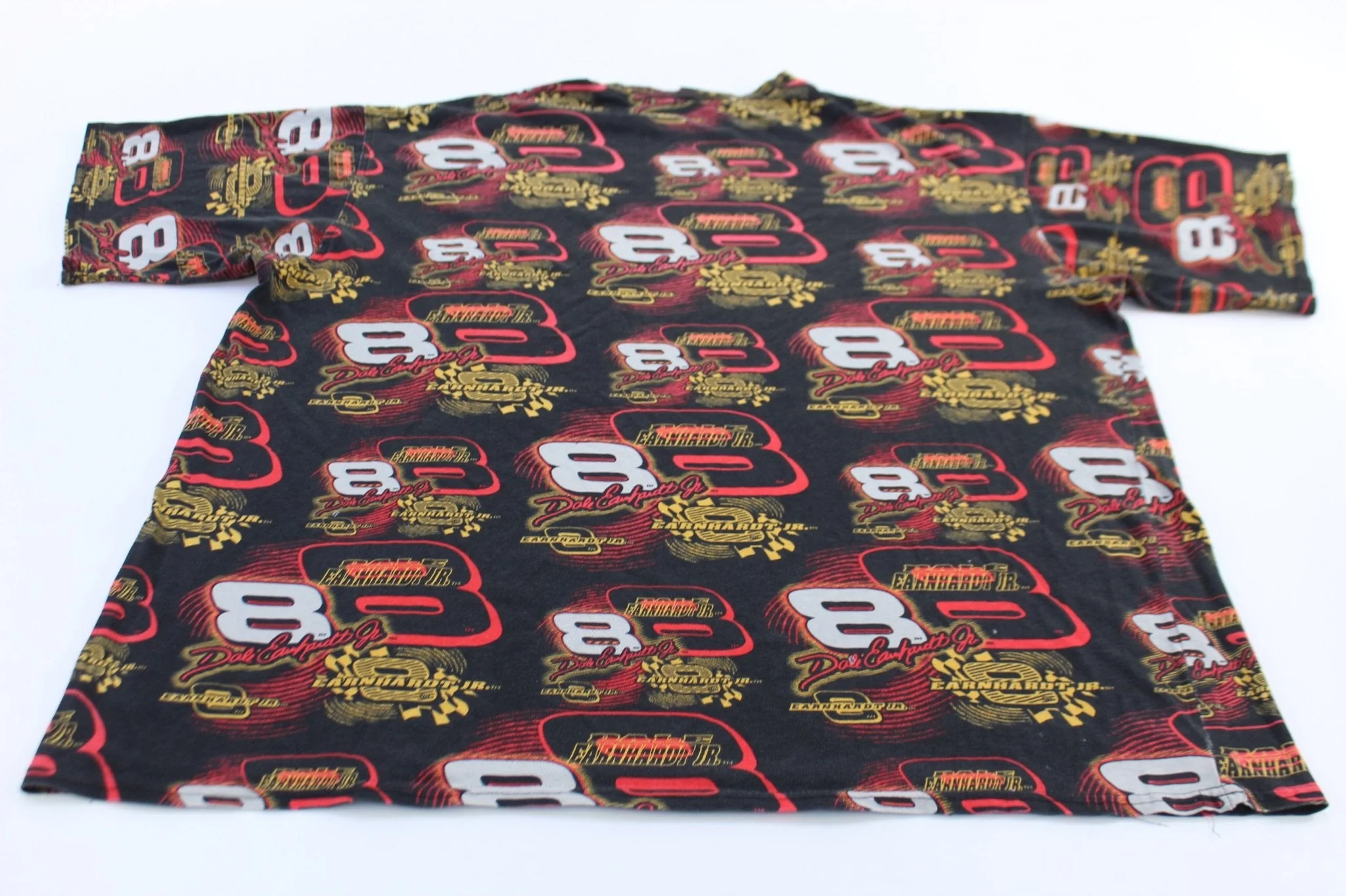90's Chase Authentics Dale Earnhardt Jr All Over Print T-Shirt - Image 2