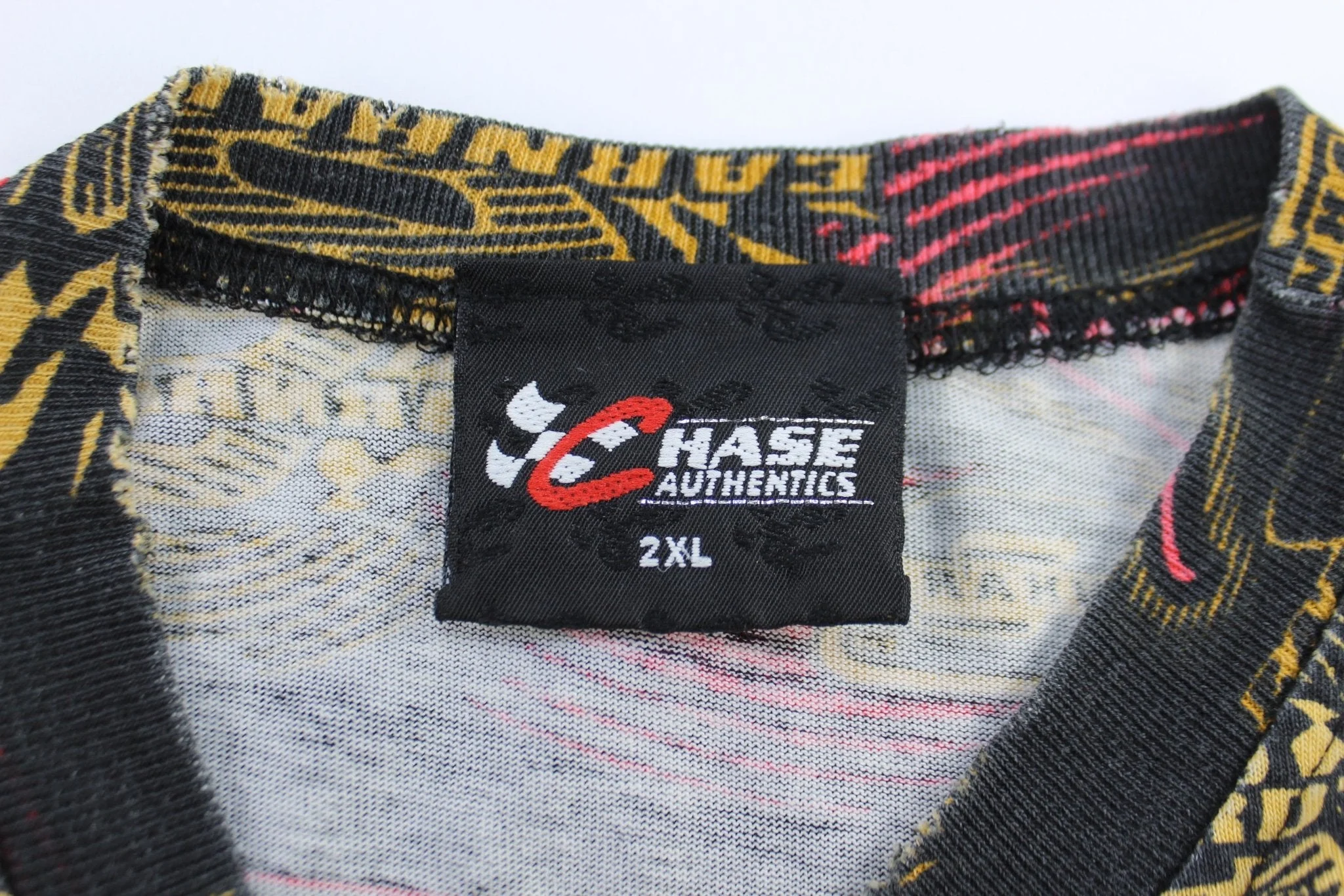 90's Chase Authentics Dale Earnhardt Jr All Over Print T-Shirt - Image 3