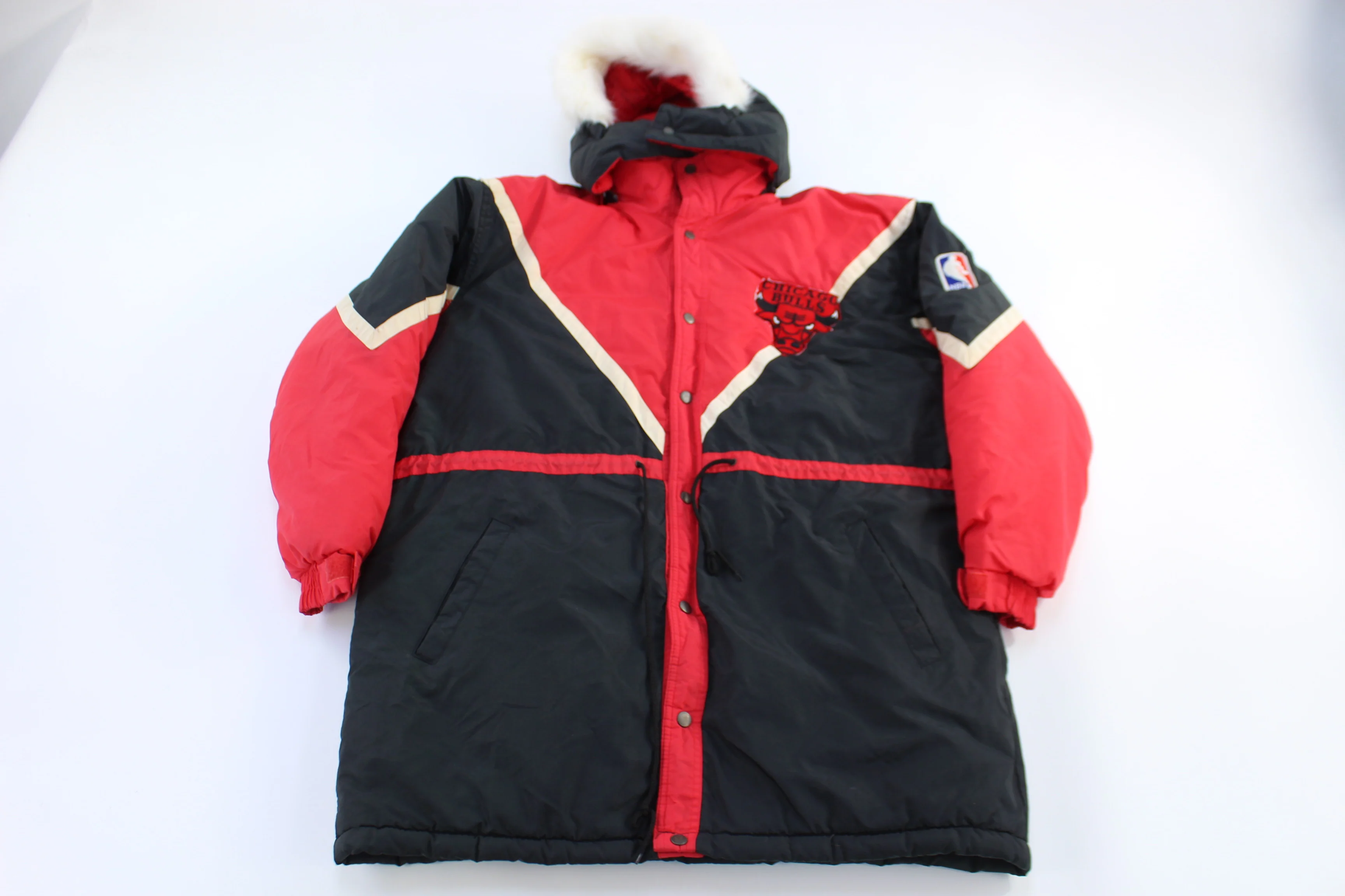 90's Chicago Bulls Basketball Puffer Parka Jacket