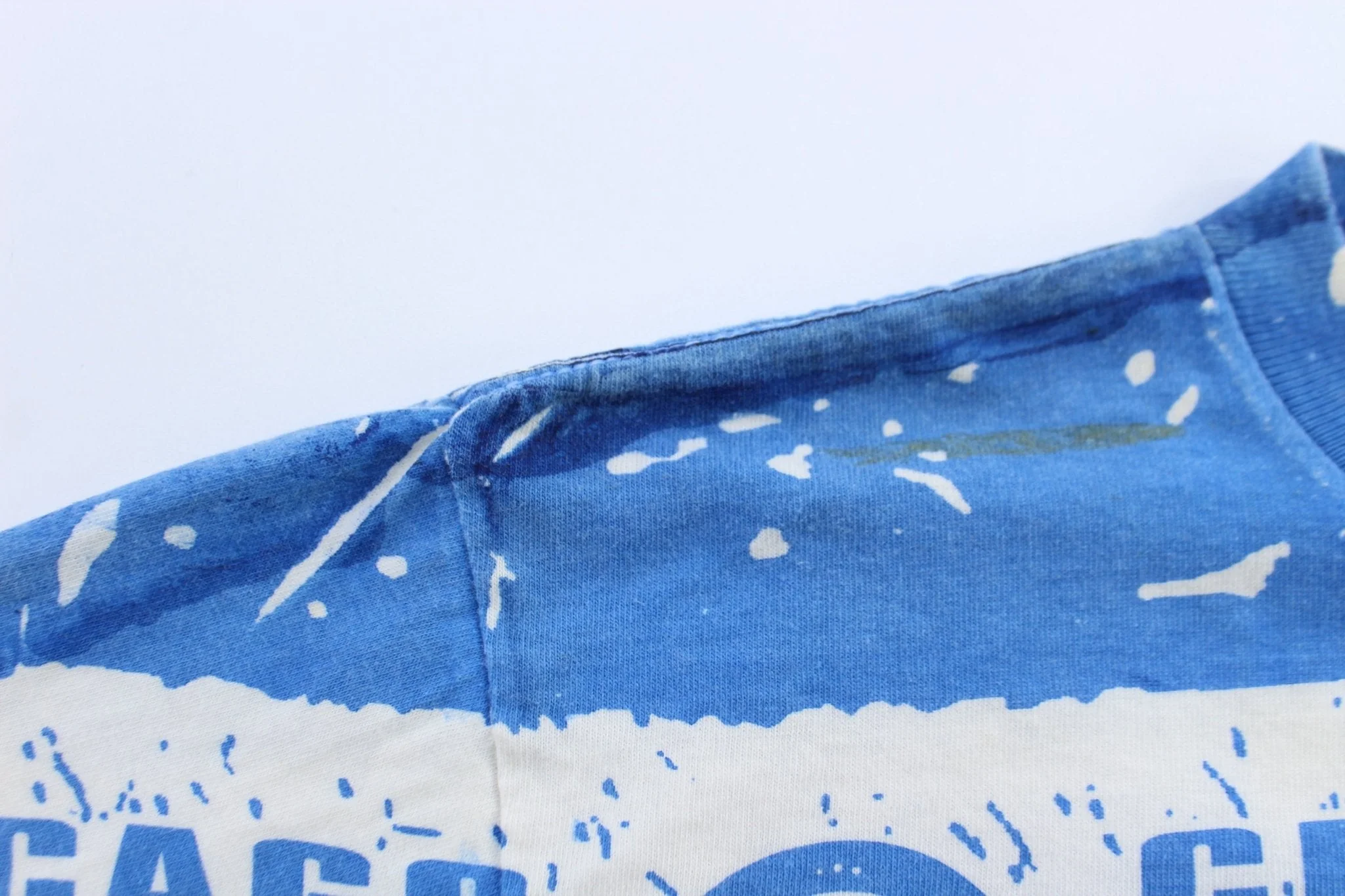 90's Chicago Cubs Baseball All Over Graphic T-shirt - Image 3