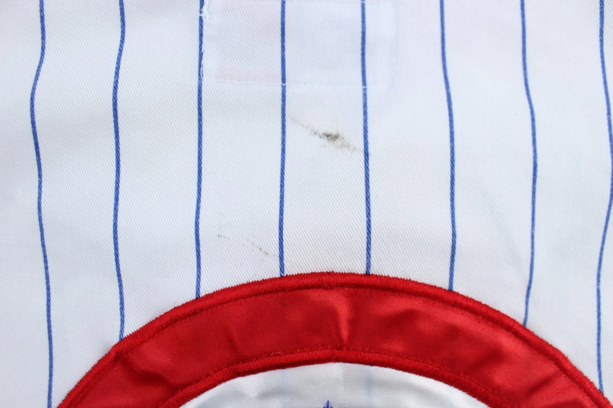 90's Chicago Cubs Baseball Embroidered Striped Starter Jersey - Image 4
