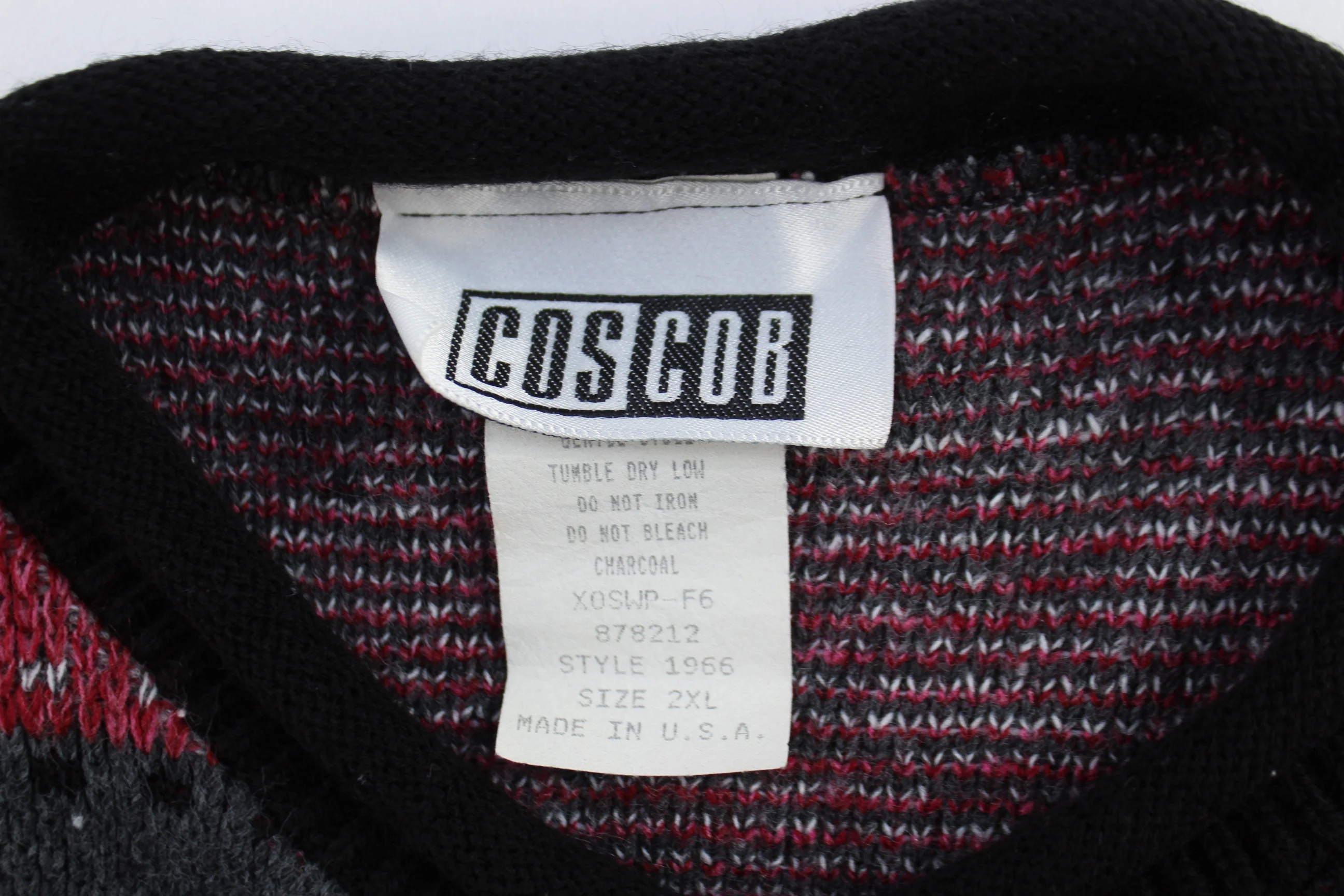 90's CosCob Multipattern Knit Sweater - Image 3