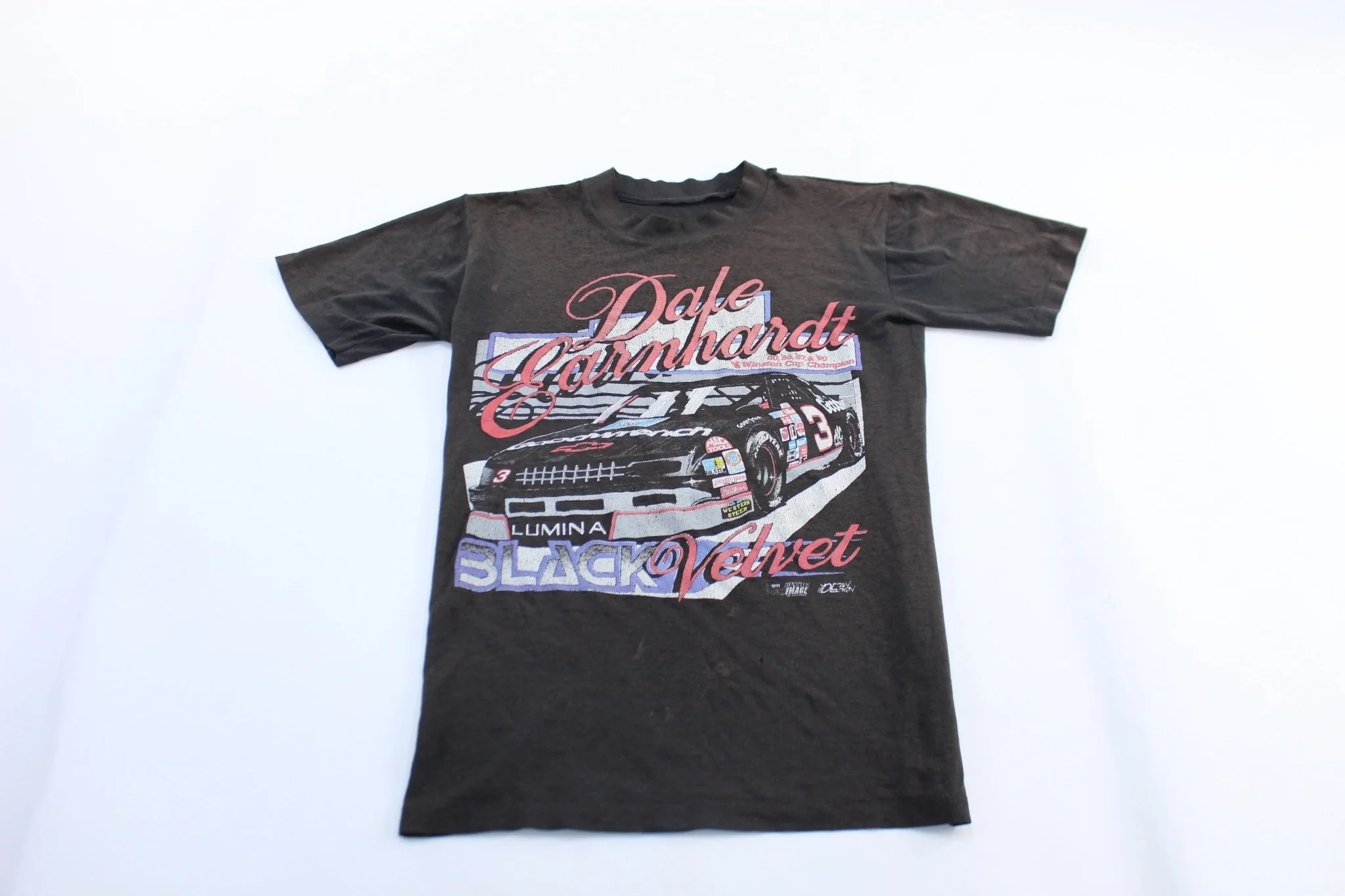 90's Dale Earnhardt Black Velvet Graphic T-Shirt