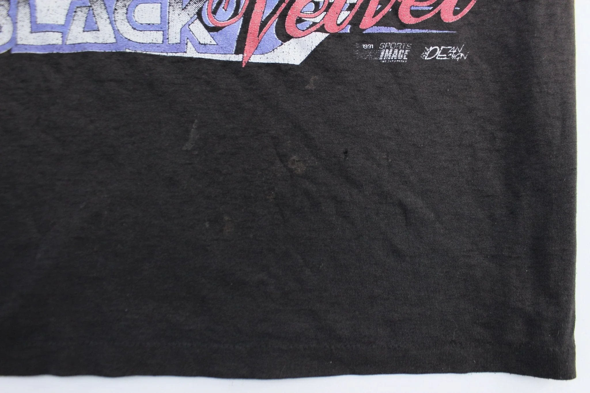 90's Dale Earnhardt Black Velvet Graphic T-Shirt - Image 3