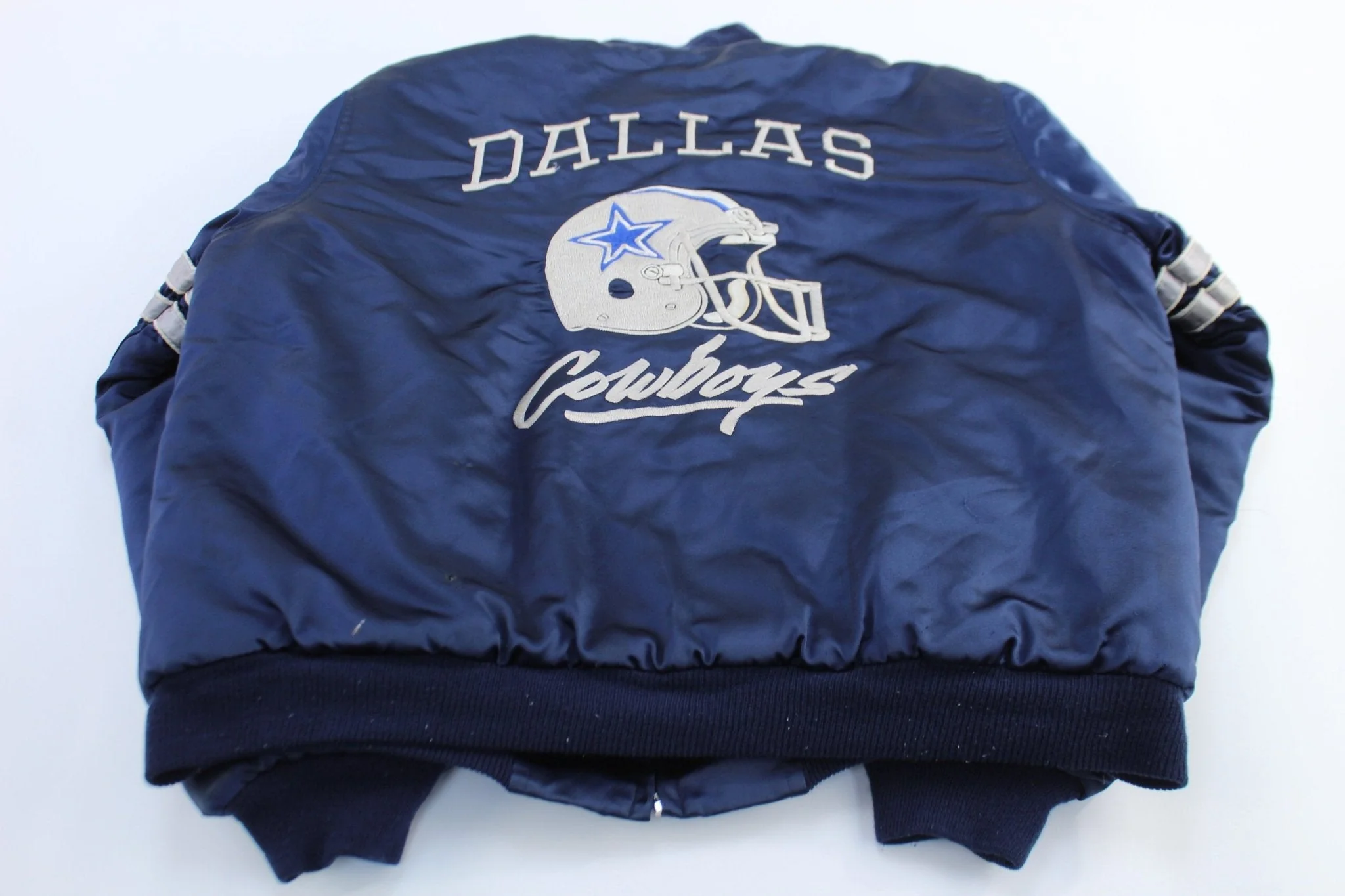 90's Dallas Cowboys Embroidered Zip Up Jacket - Image 2