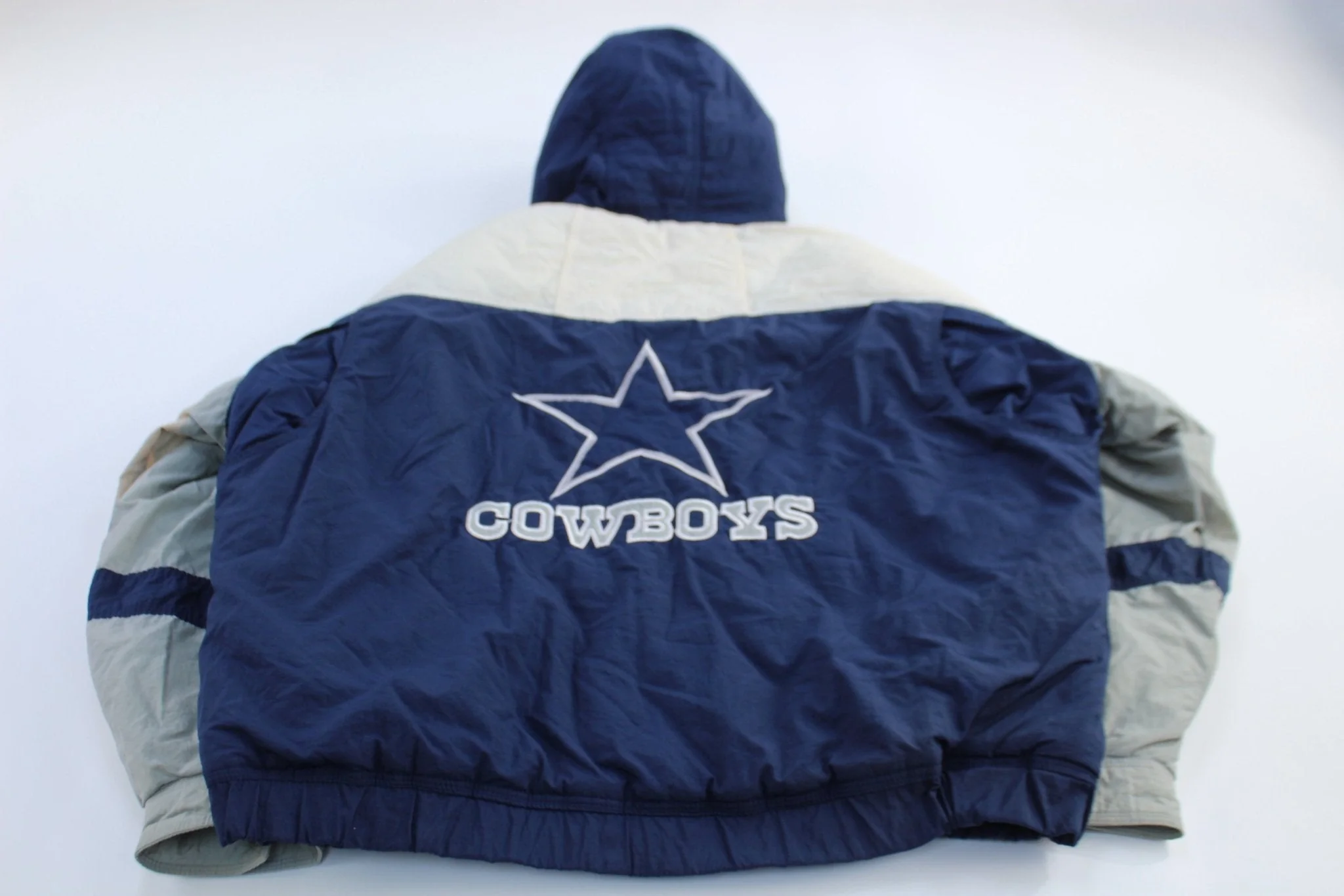90's Dallas Cowboys Embroidered Zip Up Jacket - Image 2