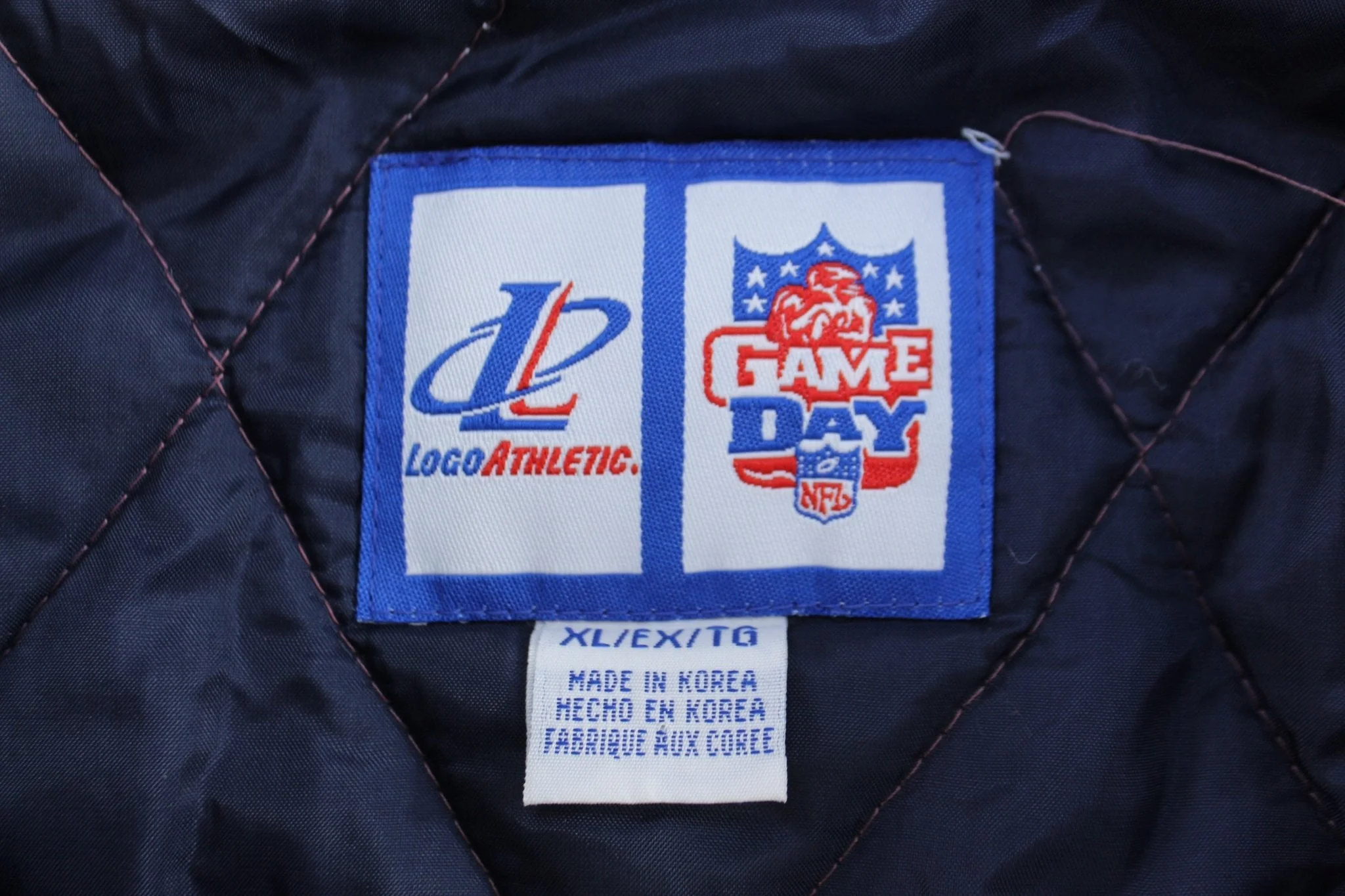 90's Dallas Cowboys Football Embroidered LogoAthletic Zip Up Jacket - Image 3