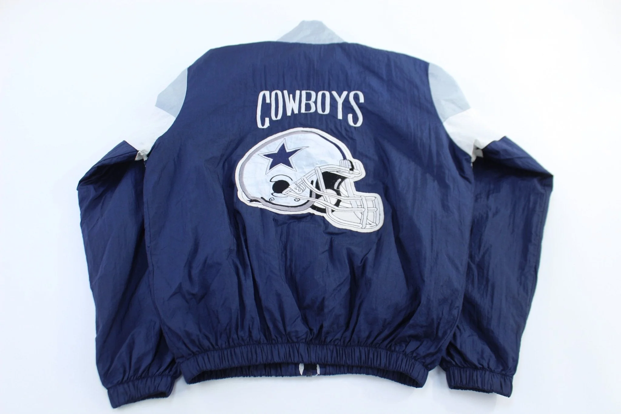 90's Dallas Cowboys Football Full Zip Windbreaker Jacket - Image 2