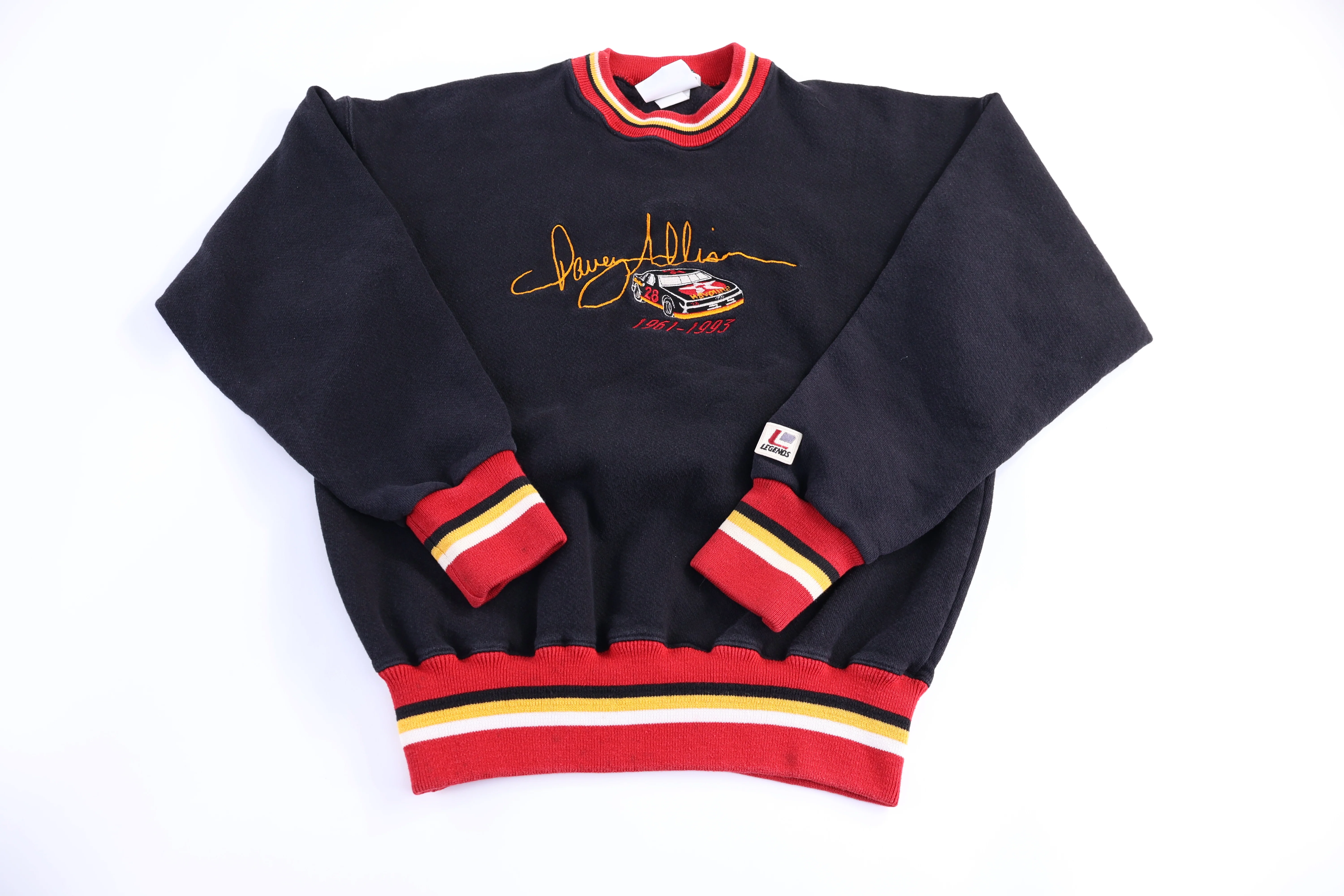90's Davey Allison Racing Embroidered Sweatshirt