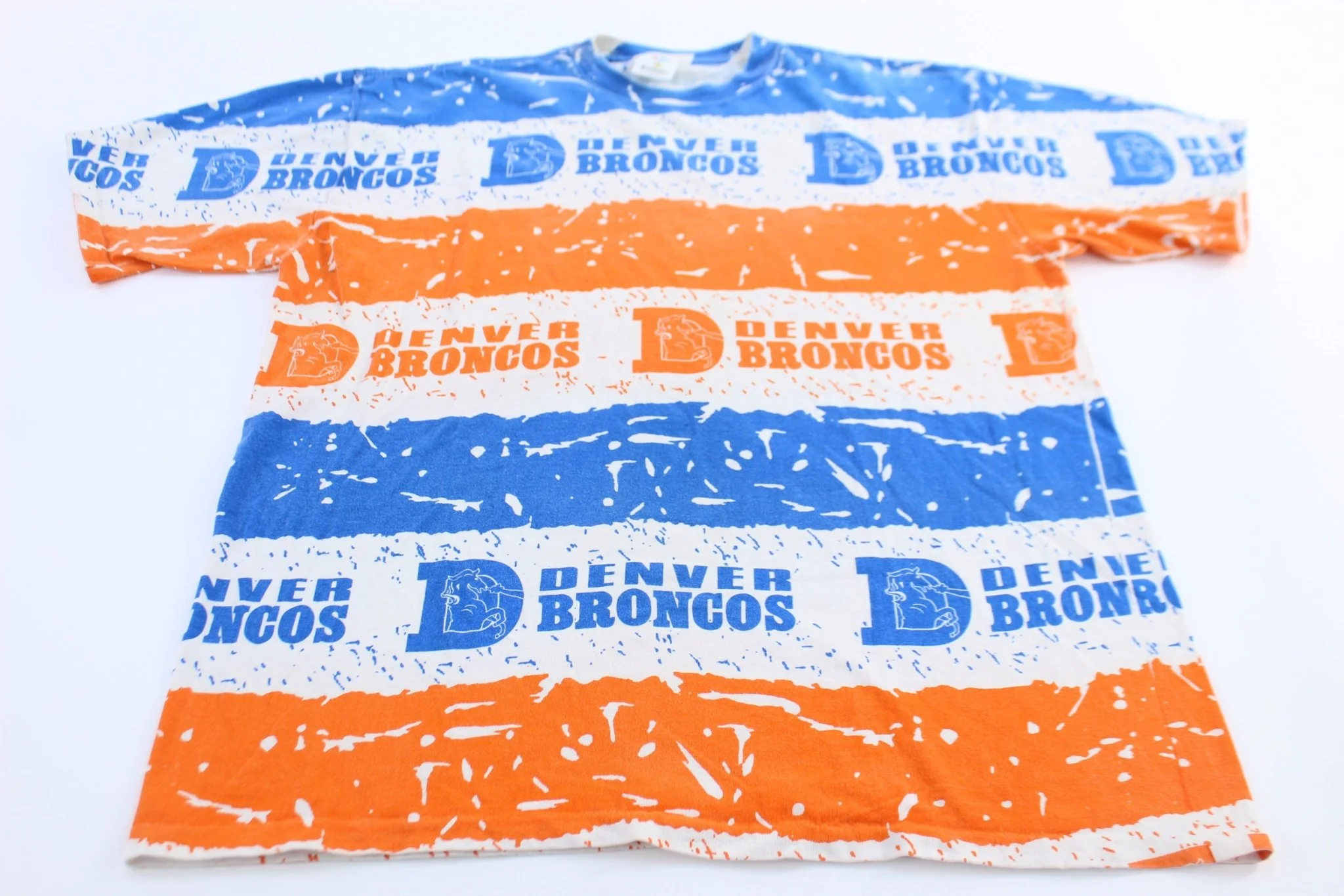 90's Denver Broncos Football All Over Print T-Shirt