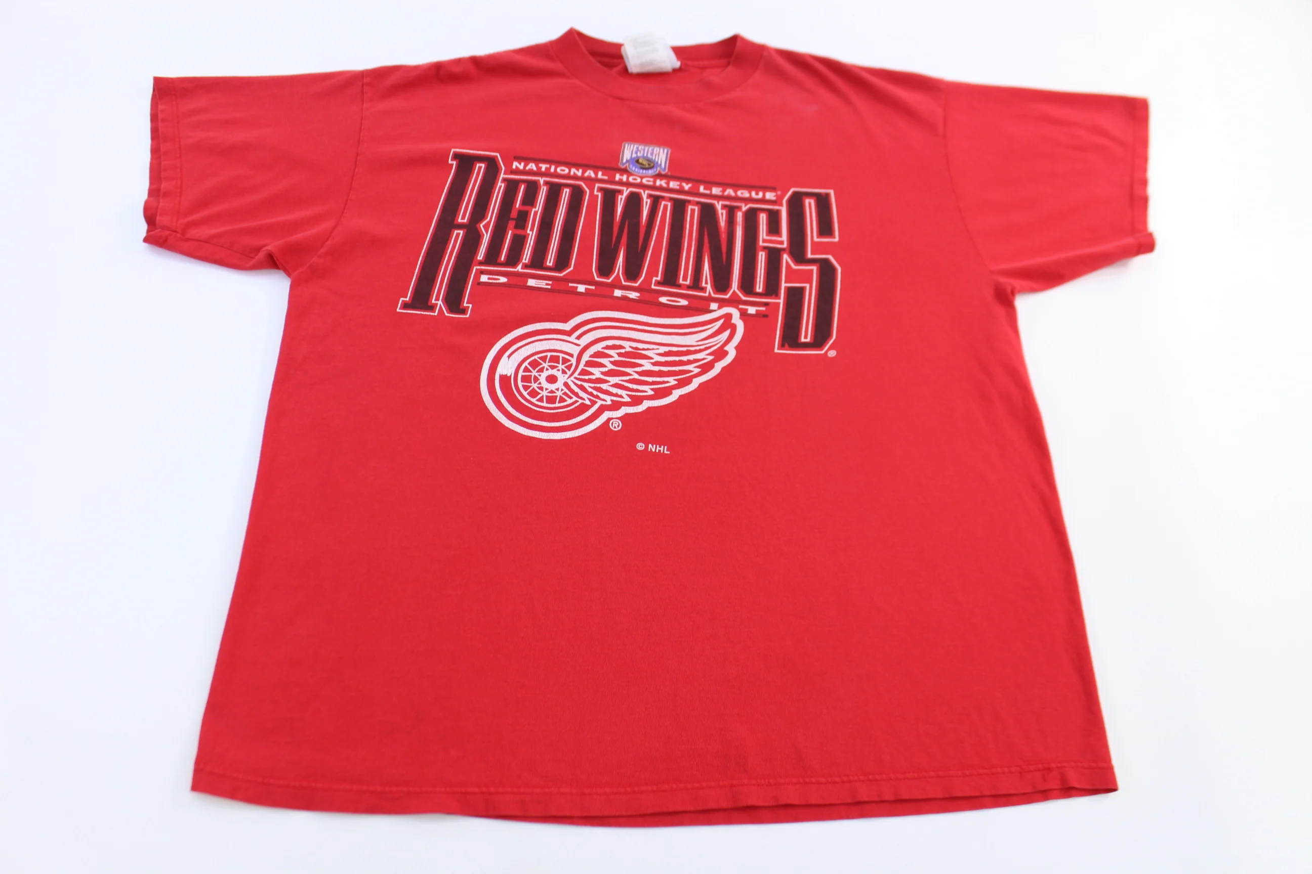 90's Detroit Red Wings Hockey T-shirt