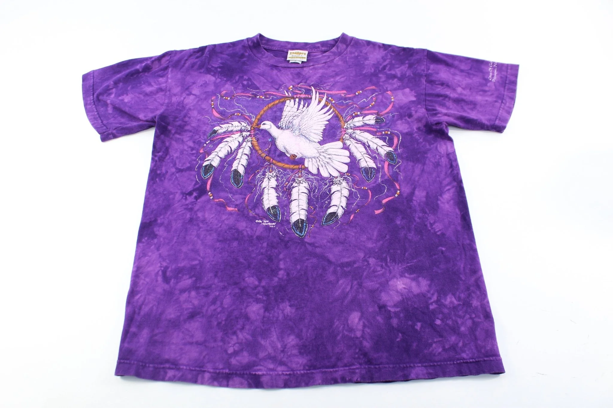 90's Dove Dreamcatcher Pojoaque, New Mexico Tie-Dye T-Shirt