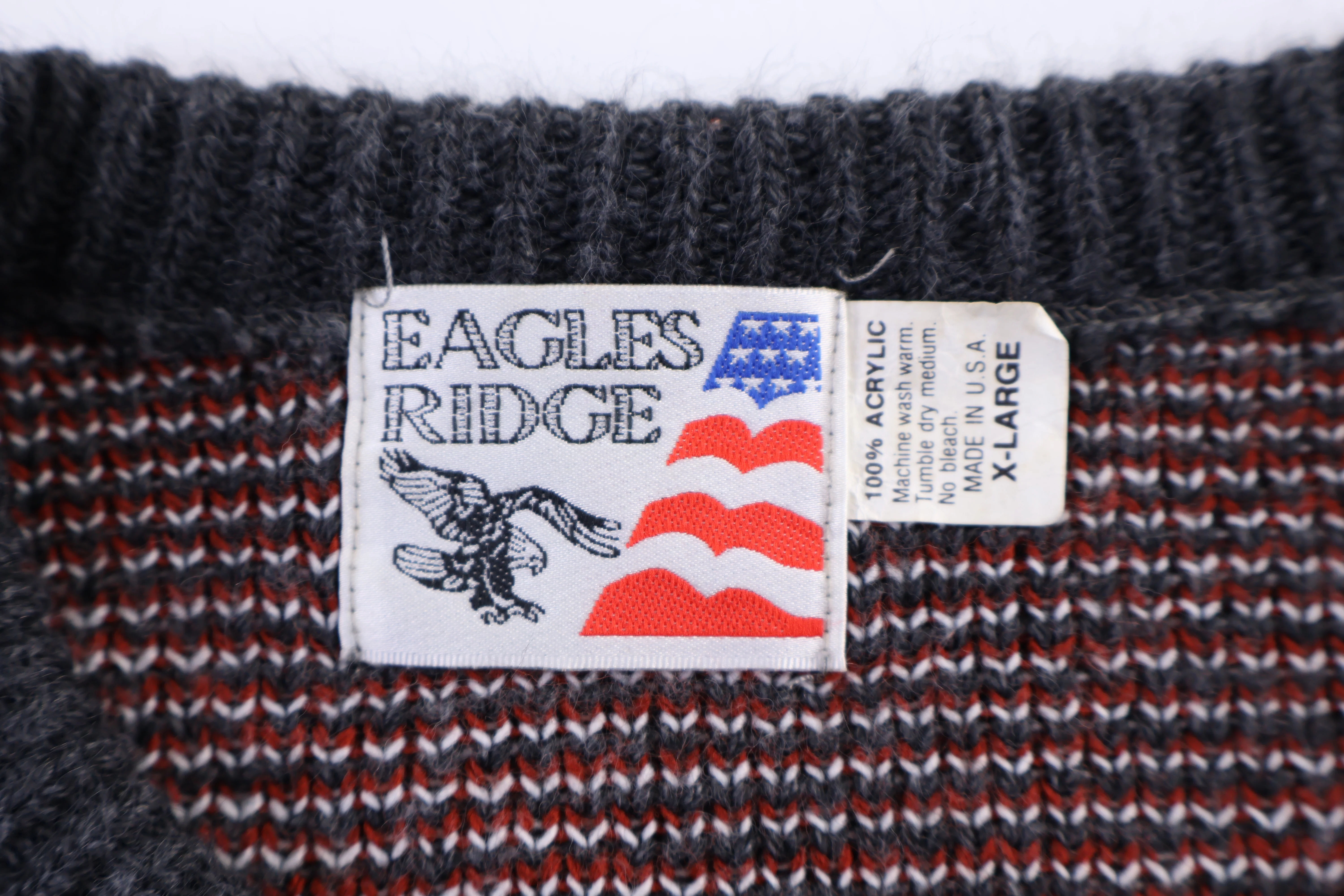 90's Eagle Ridge Multipatterned Knit Sweater - Image 3