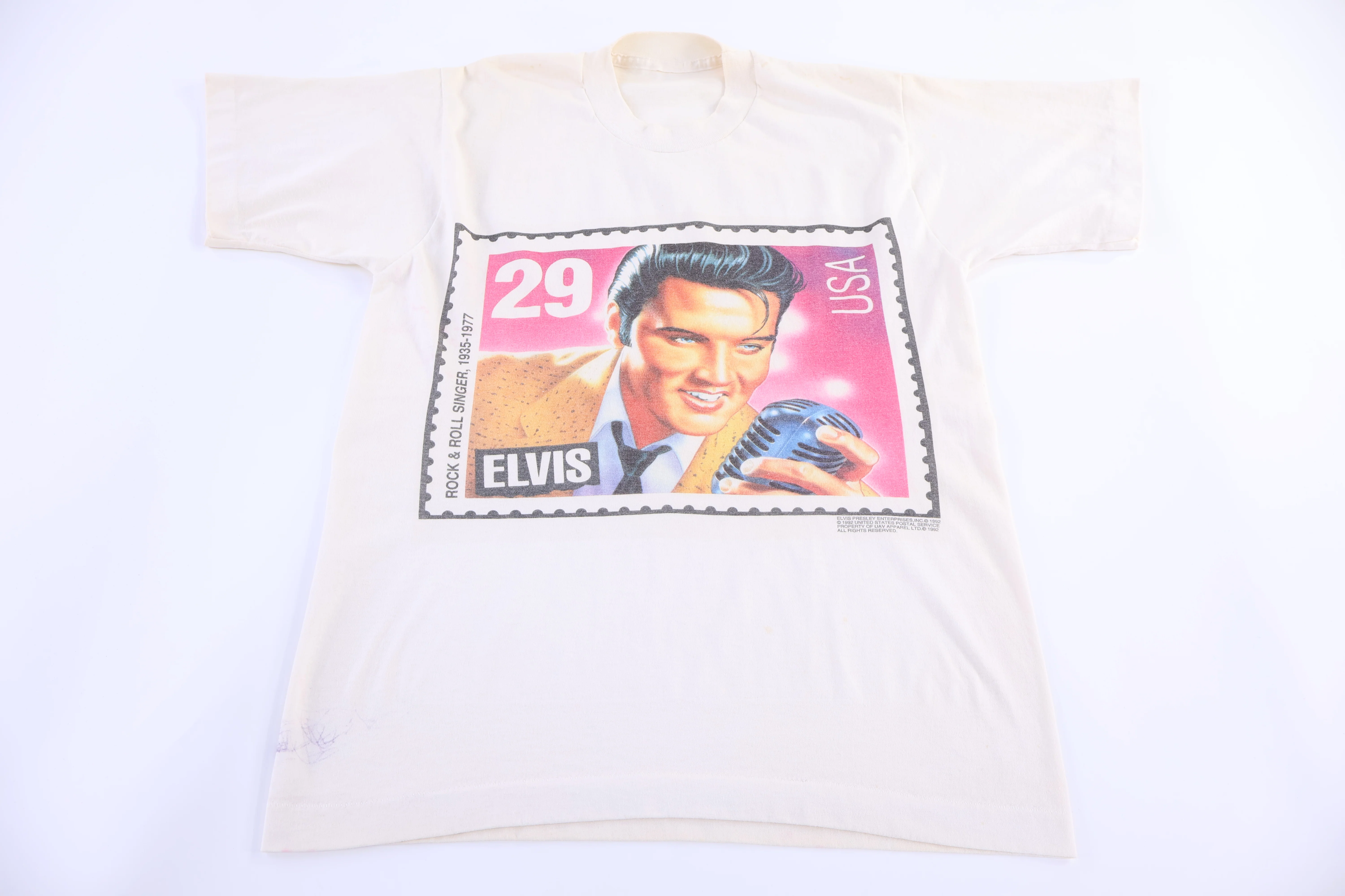 90's Elvis Presley Stamp Graphic T-shirt