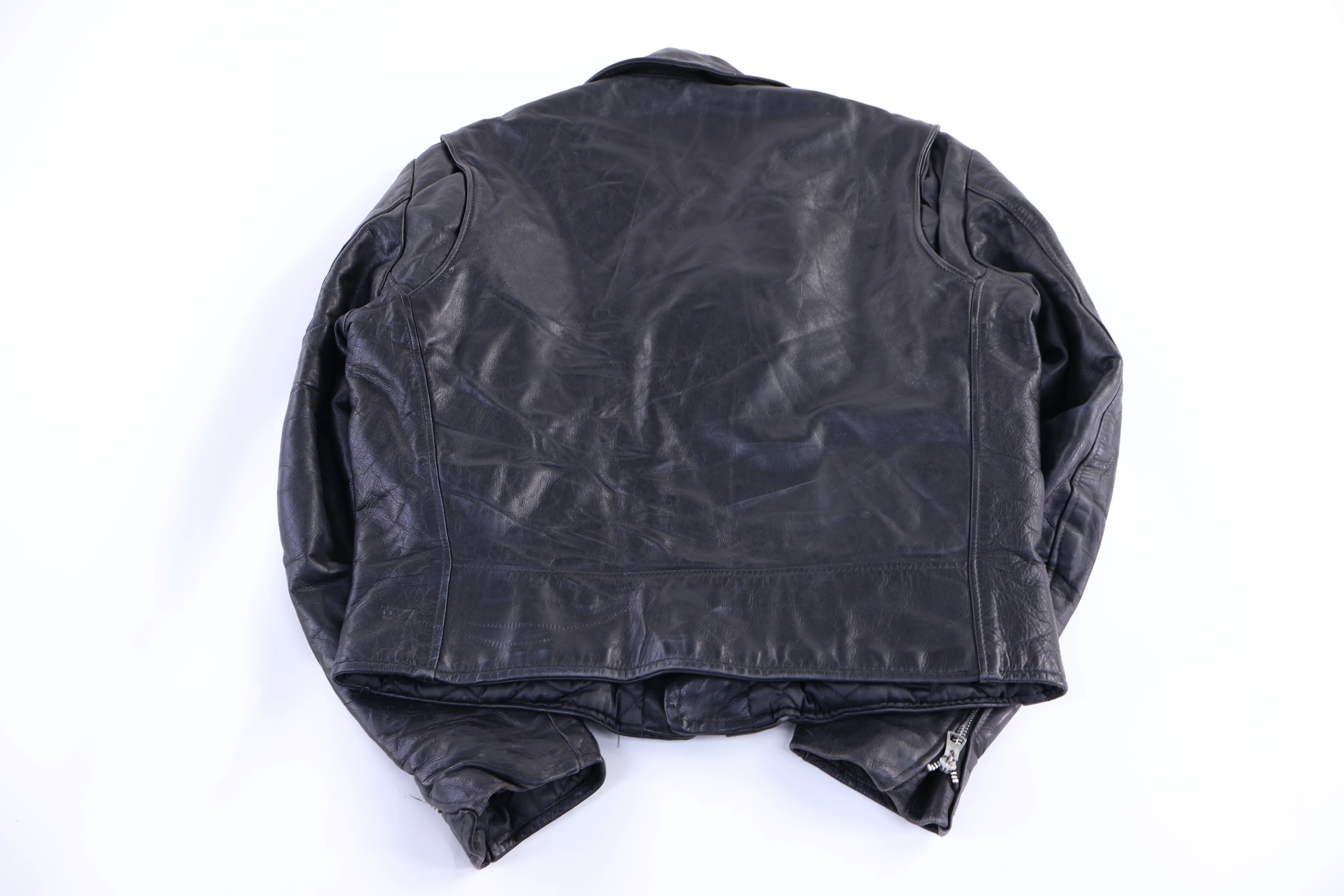 90's Excelled Black Leather Jacket - Image 2