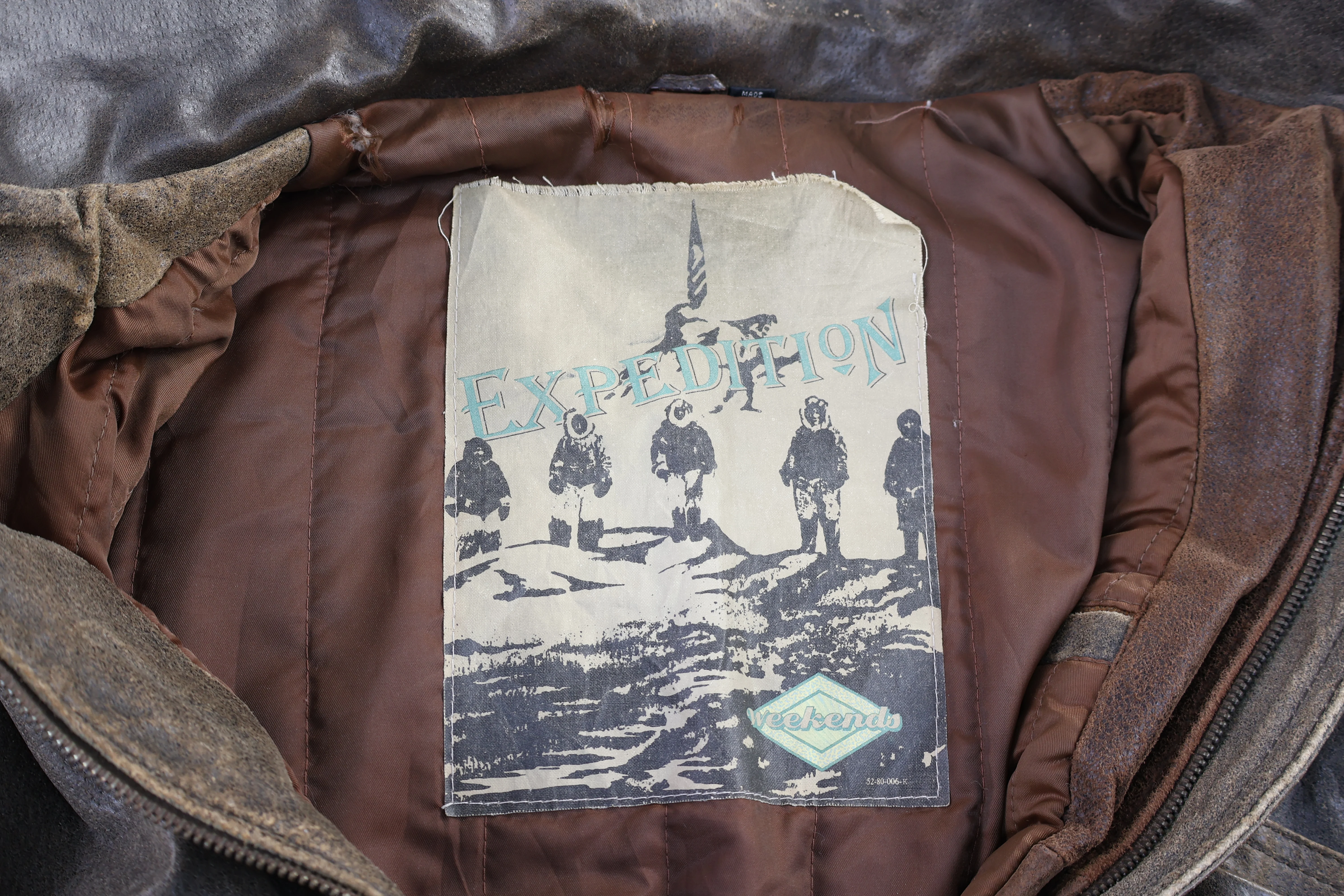 90's Expedition Brown Bomber Jacket - Image 4