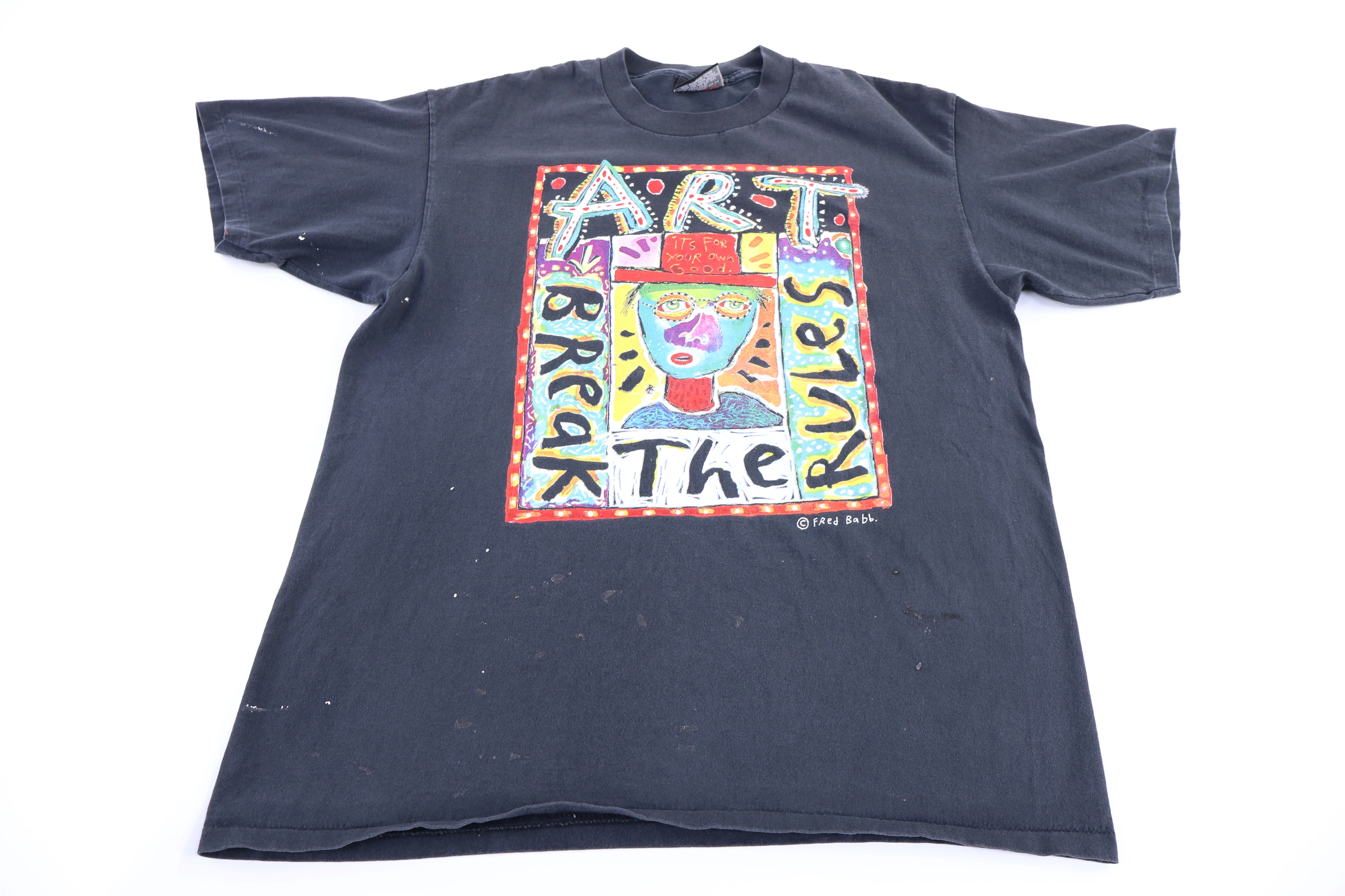 90's Fred Babb Art Break The Rules T-shirt