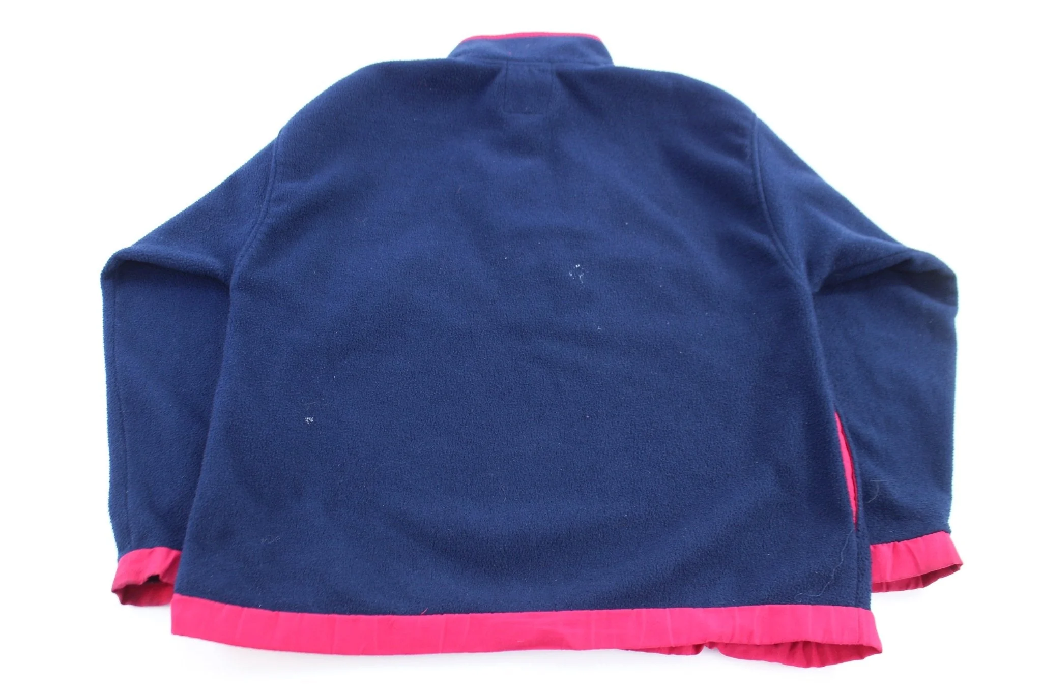 90's GAP Artic Pink & Blue Quarter Zip Fleece Sweater - Image 2