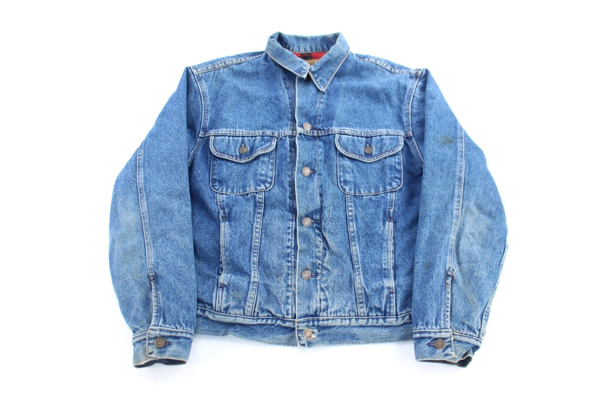 90's Gap Buffalo Lined Denim Jacket