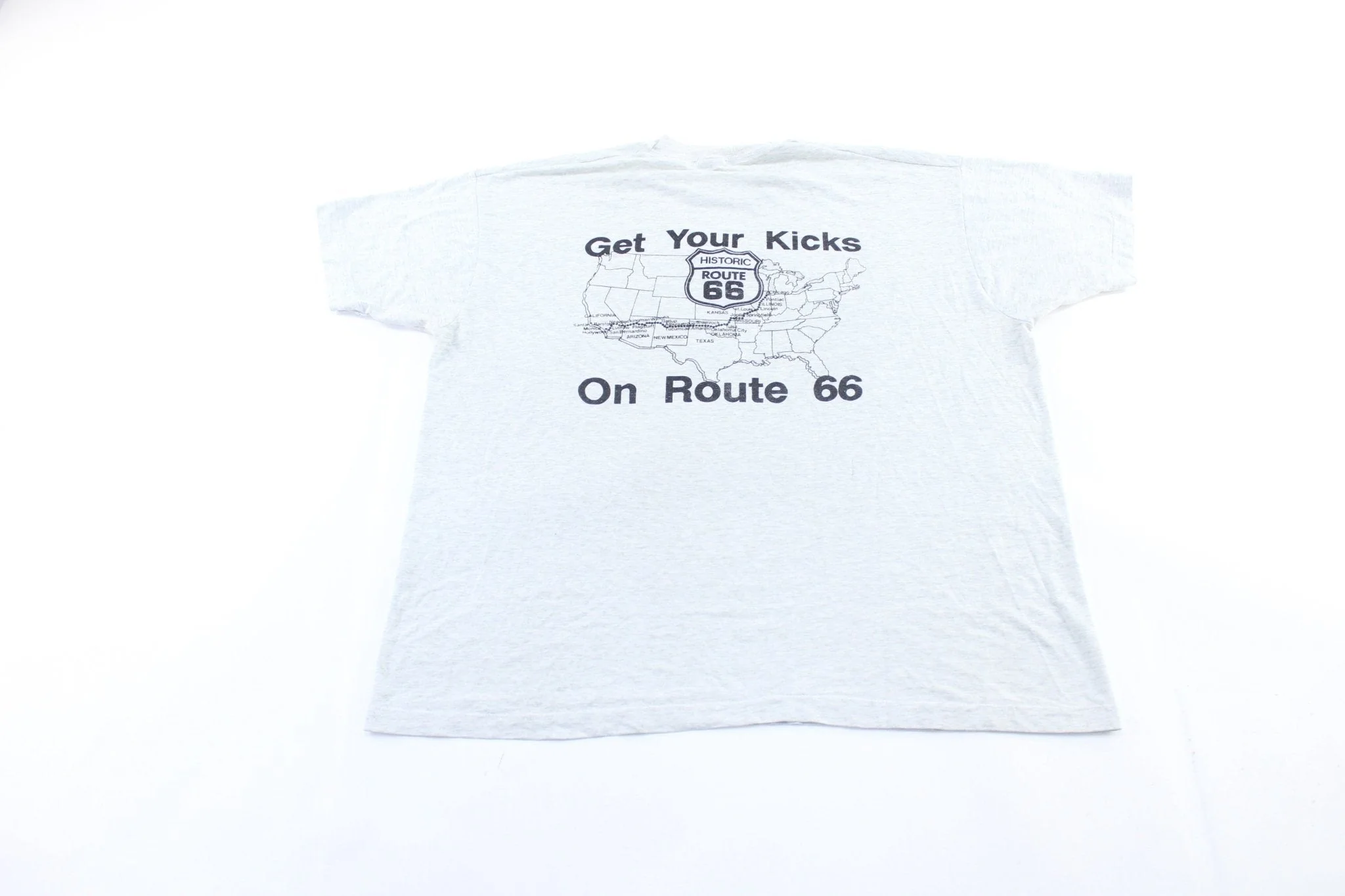 90's Get Your Kicks On Route 66 T-Shirt - Image 2