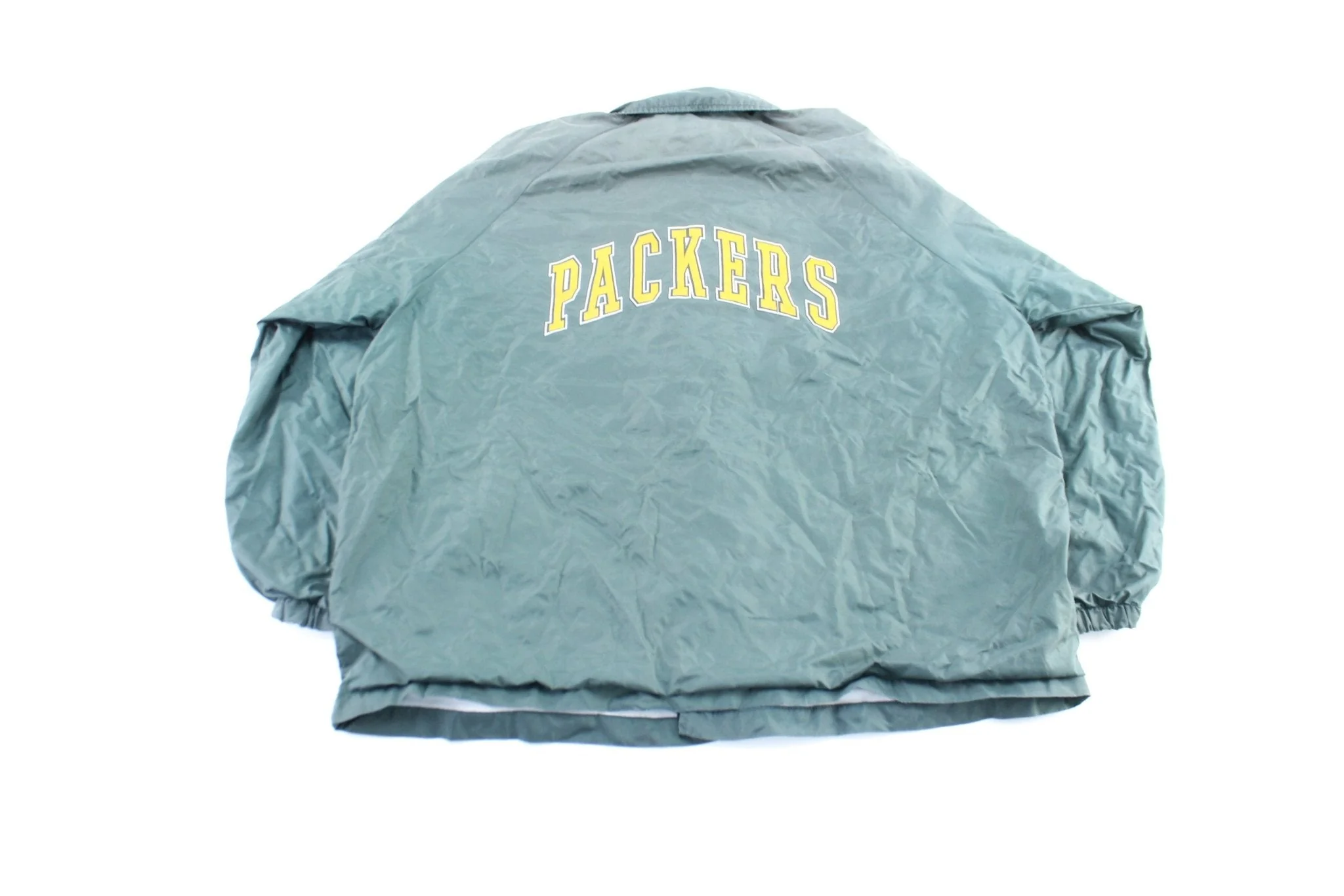 90's Green Bay Packers Logo 7 Windbreaker Jacket - Image 2