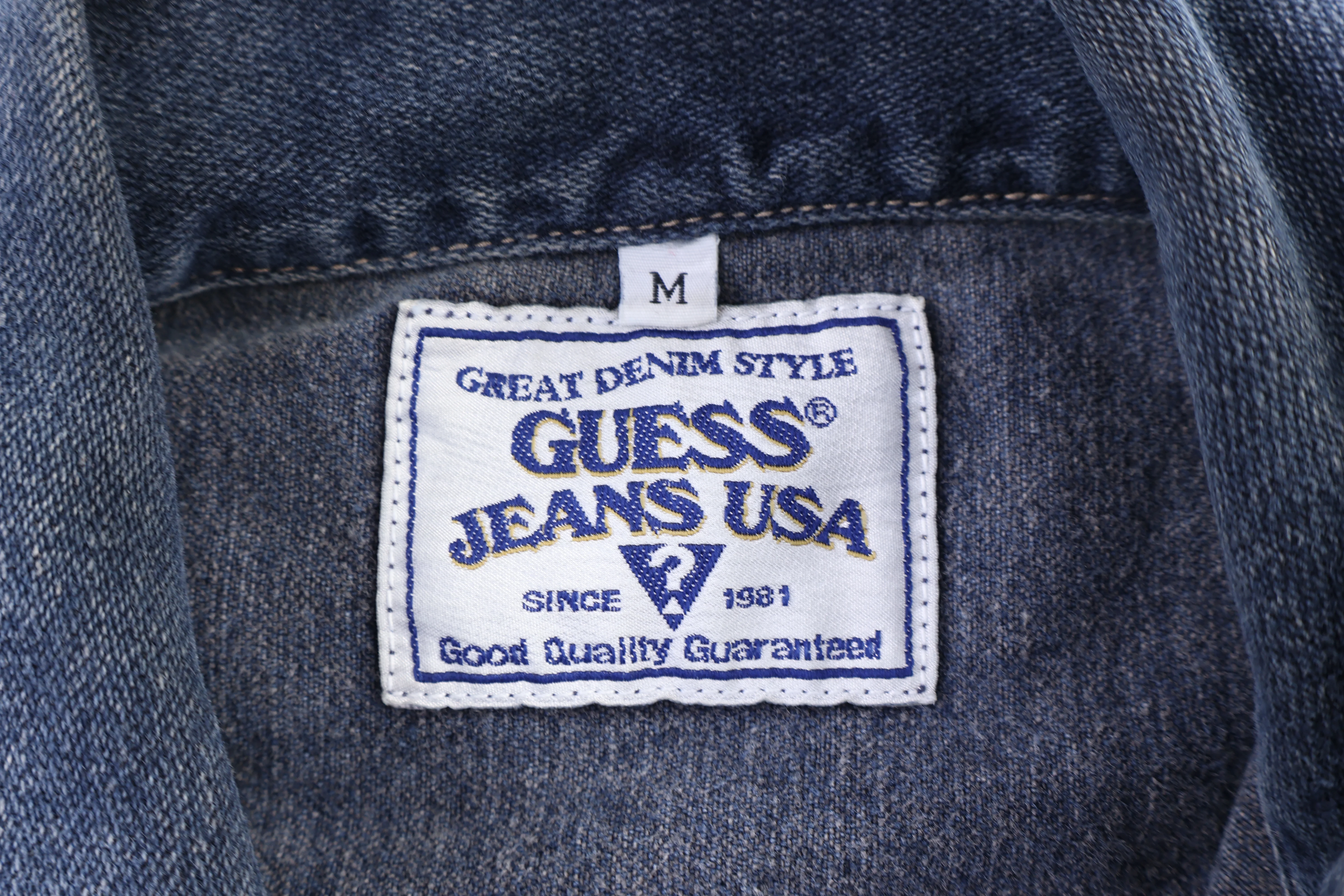 90's GUESS Jeans USA Dark Wash Denim Jacket - Image 3