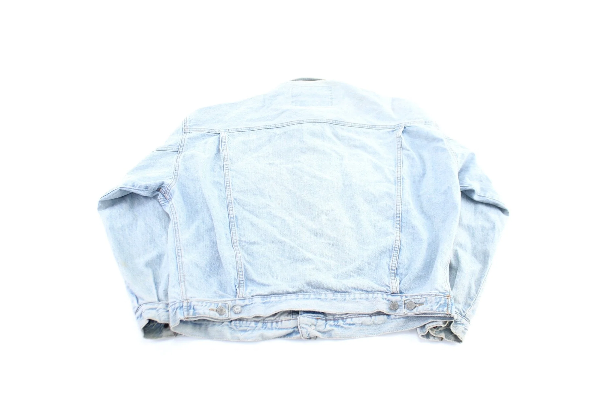 90's Guess Light Wash Denim Jacket - Image 2