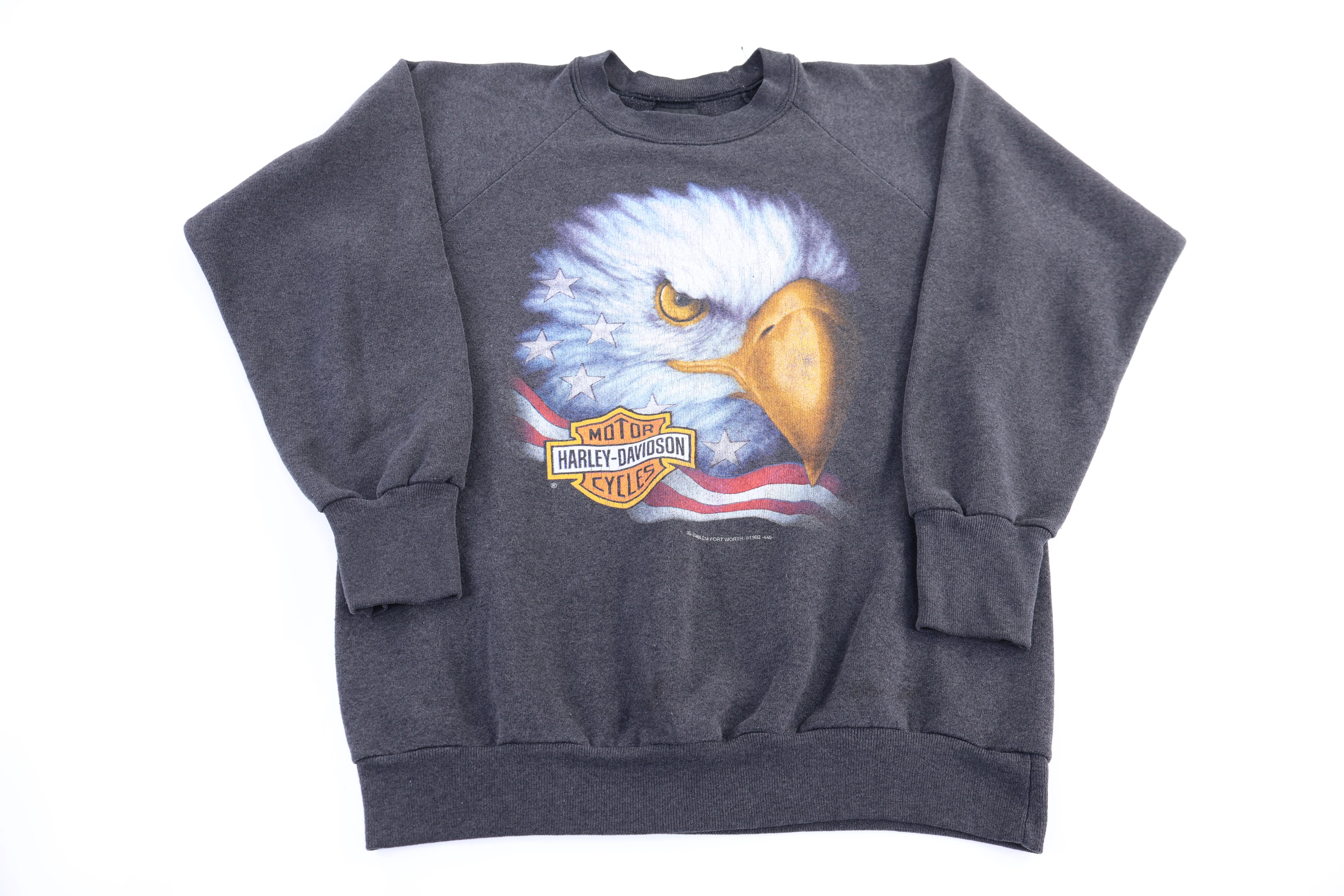 90's Harley Davidson Motorcycles 3D Emblem Sweatshirt