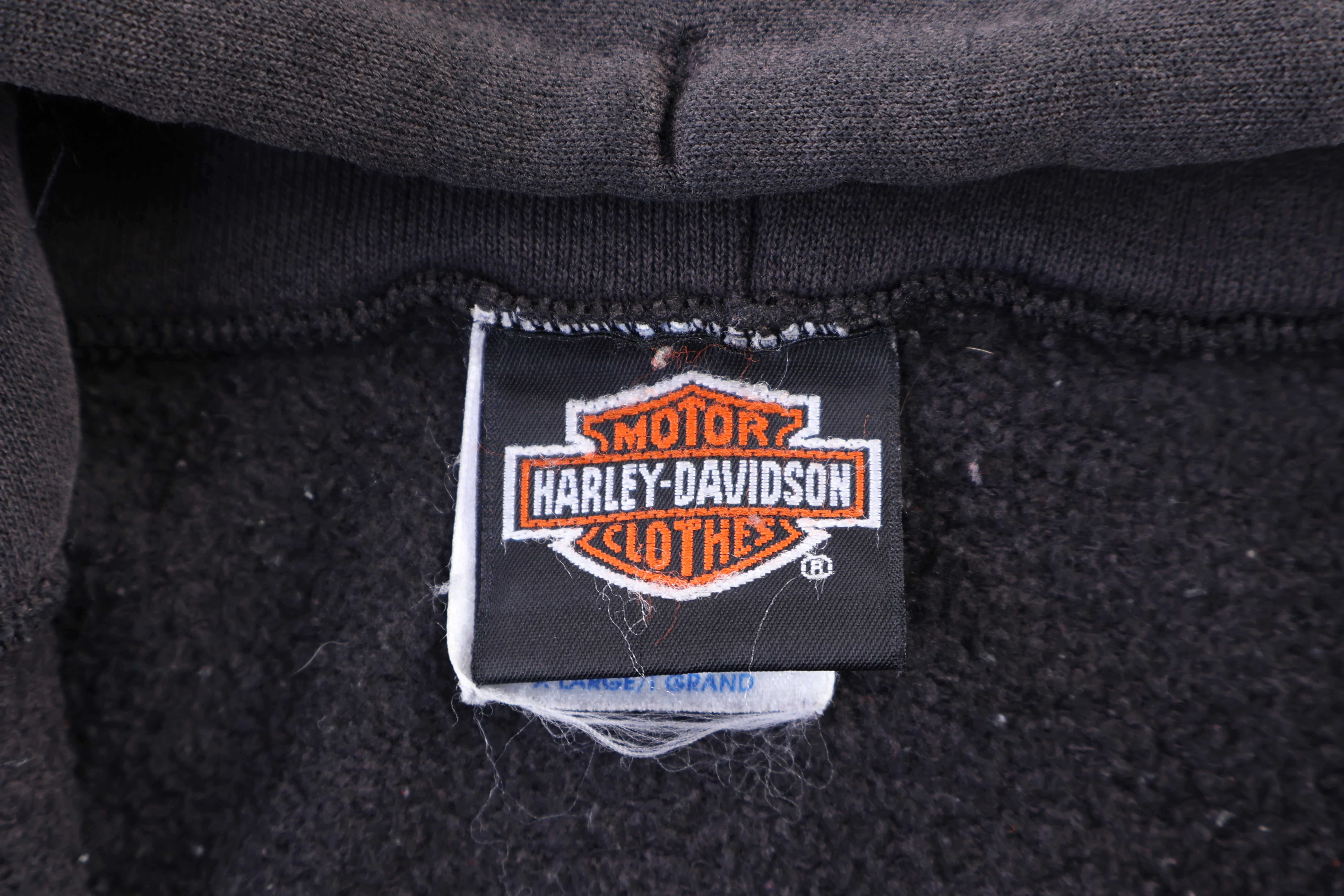 90's Harley Davidson Motorcycles Full Zip Hoodie - Image 3