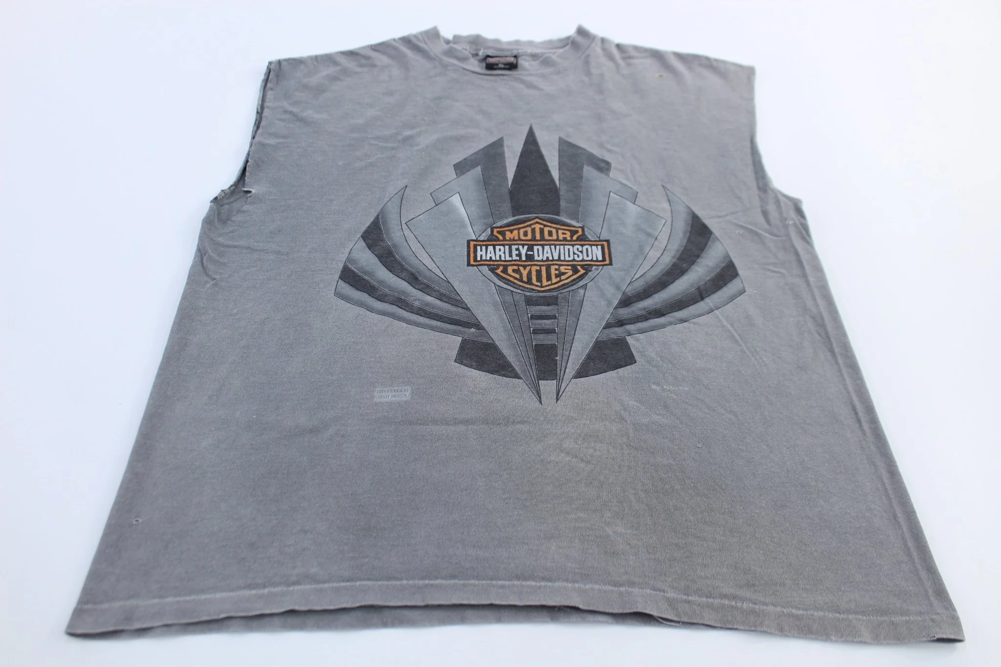 90's Harley Davidson Motorcycles Grey Tank Top