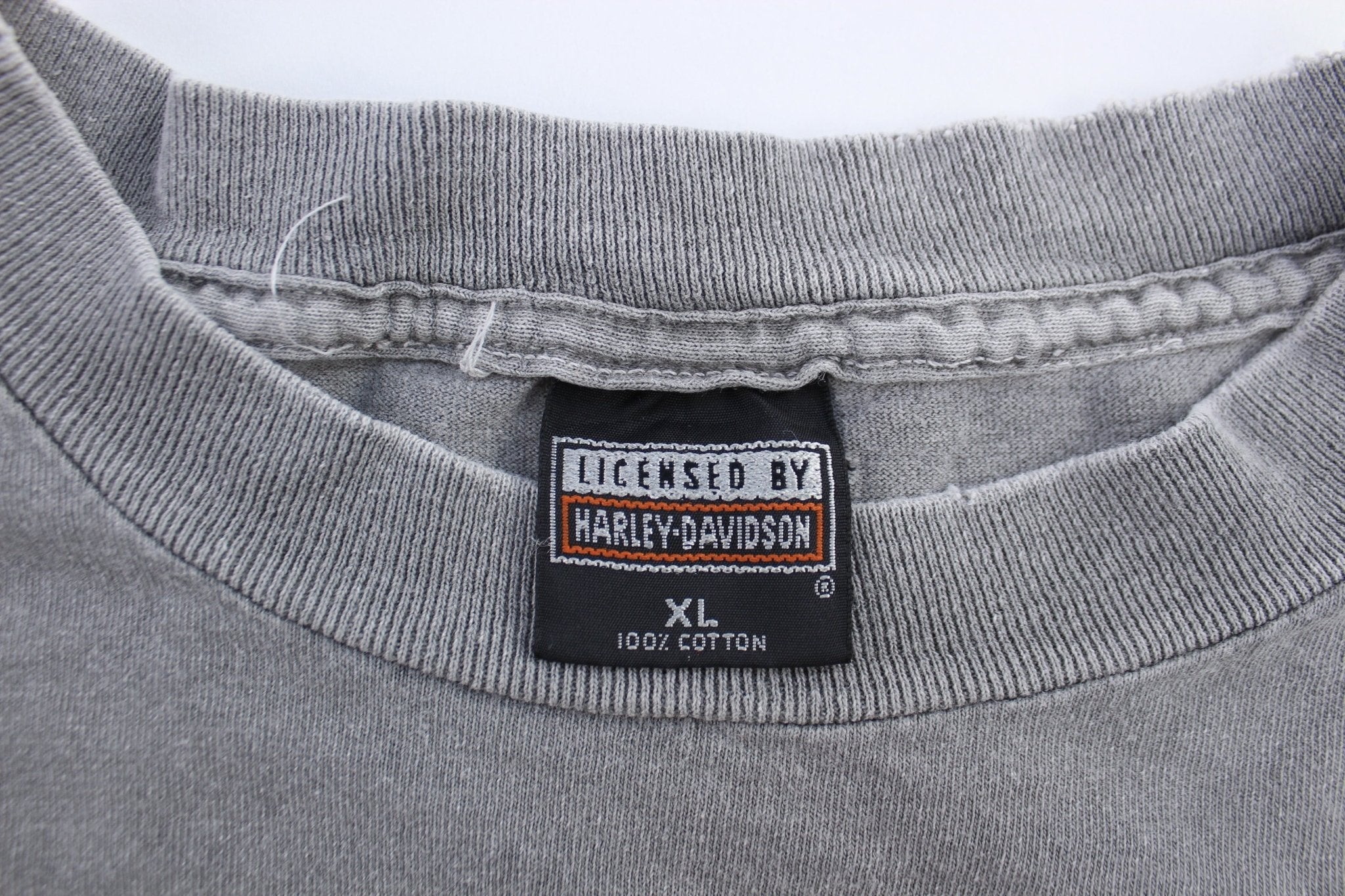 90's Harley Davidson Motorcycles Grey Tank Top - Image 4
