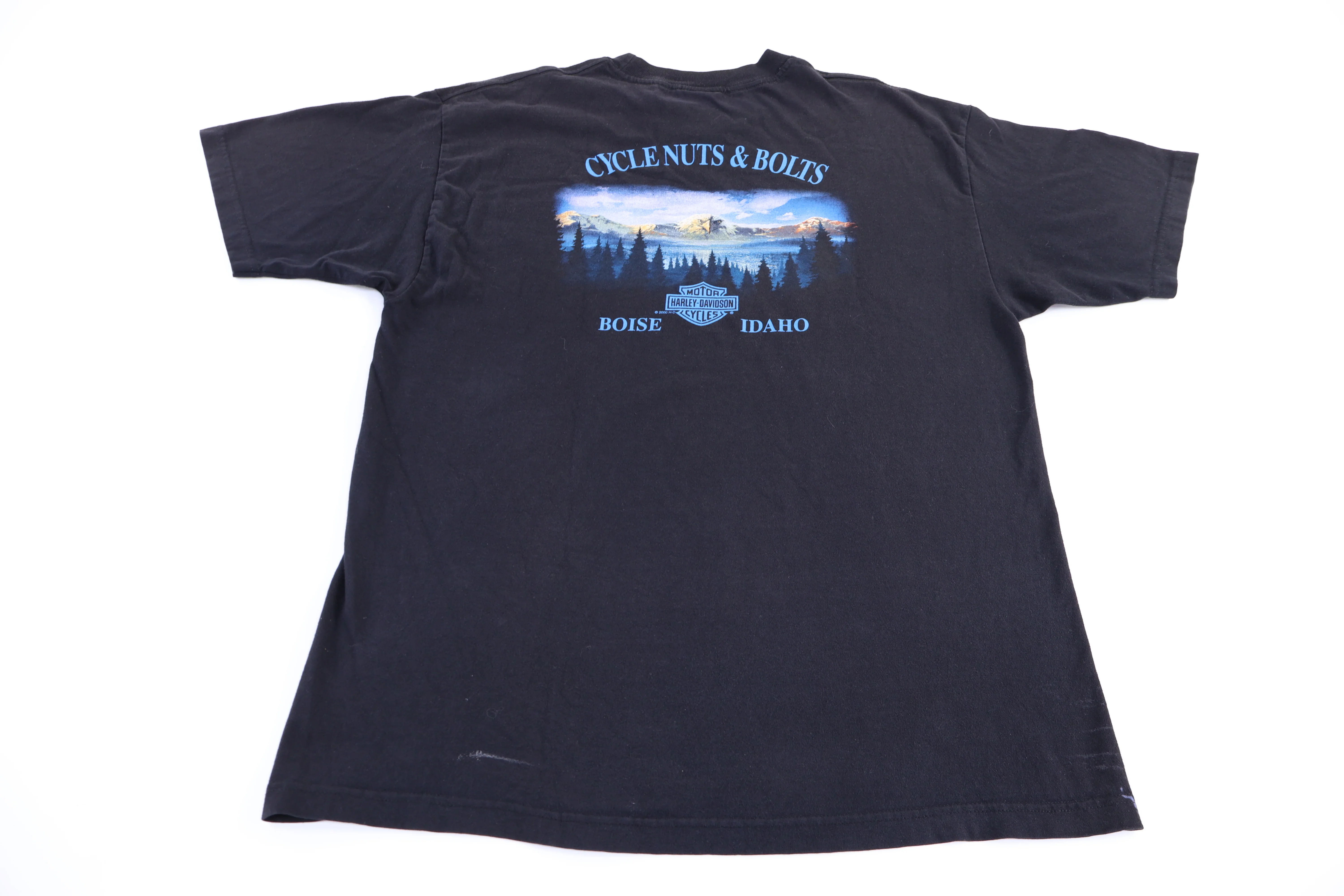 90's Harley Davidson Motorcycles Lighting T-shirt - Image 2