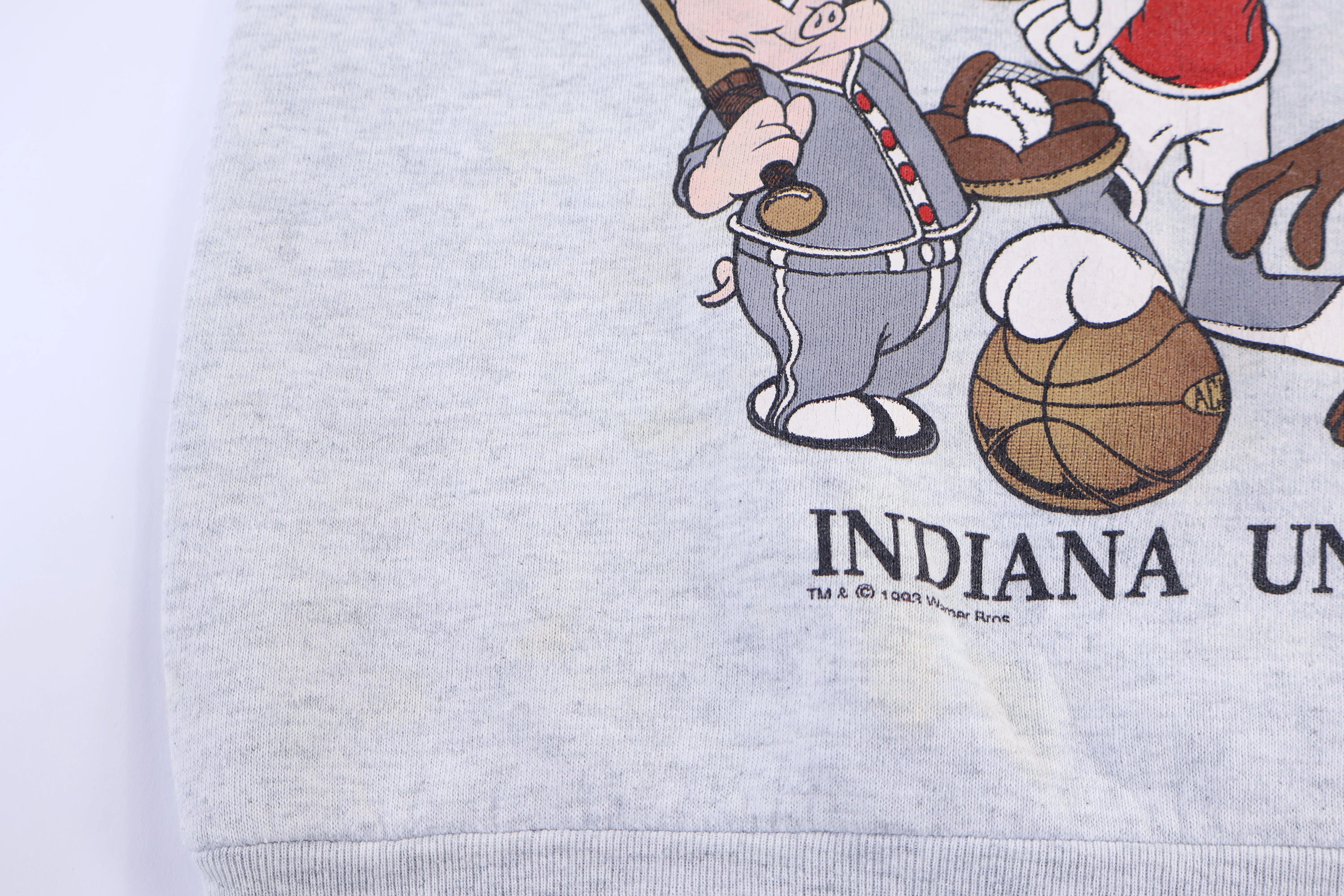 90's Indiana University Looney Tunes Sweatshirt - Image 3