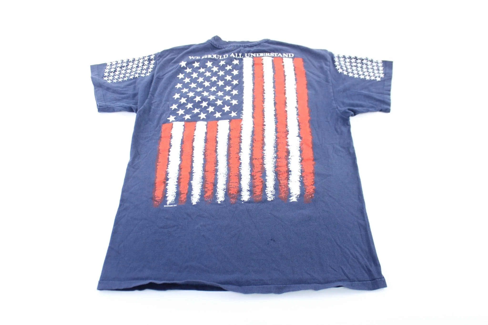 90's It's An American Thing Flag T-Shirt - Image 2