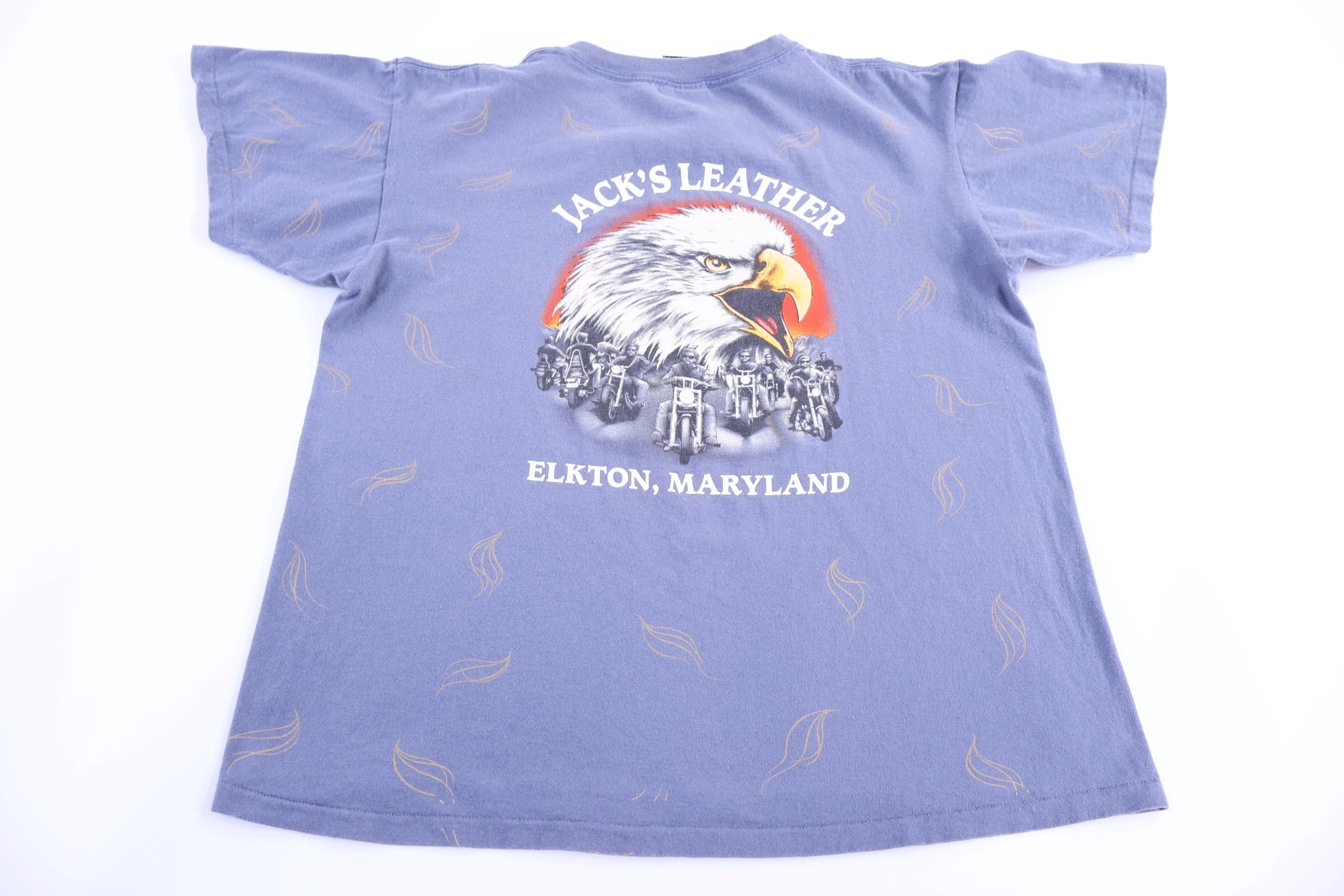 90's Jack's Leather Maryland 3D Emblem T-shirt - Image 2