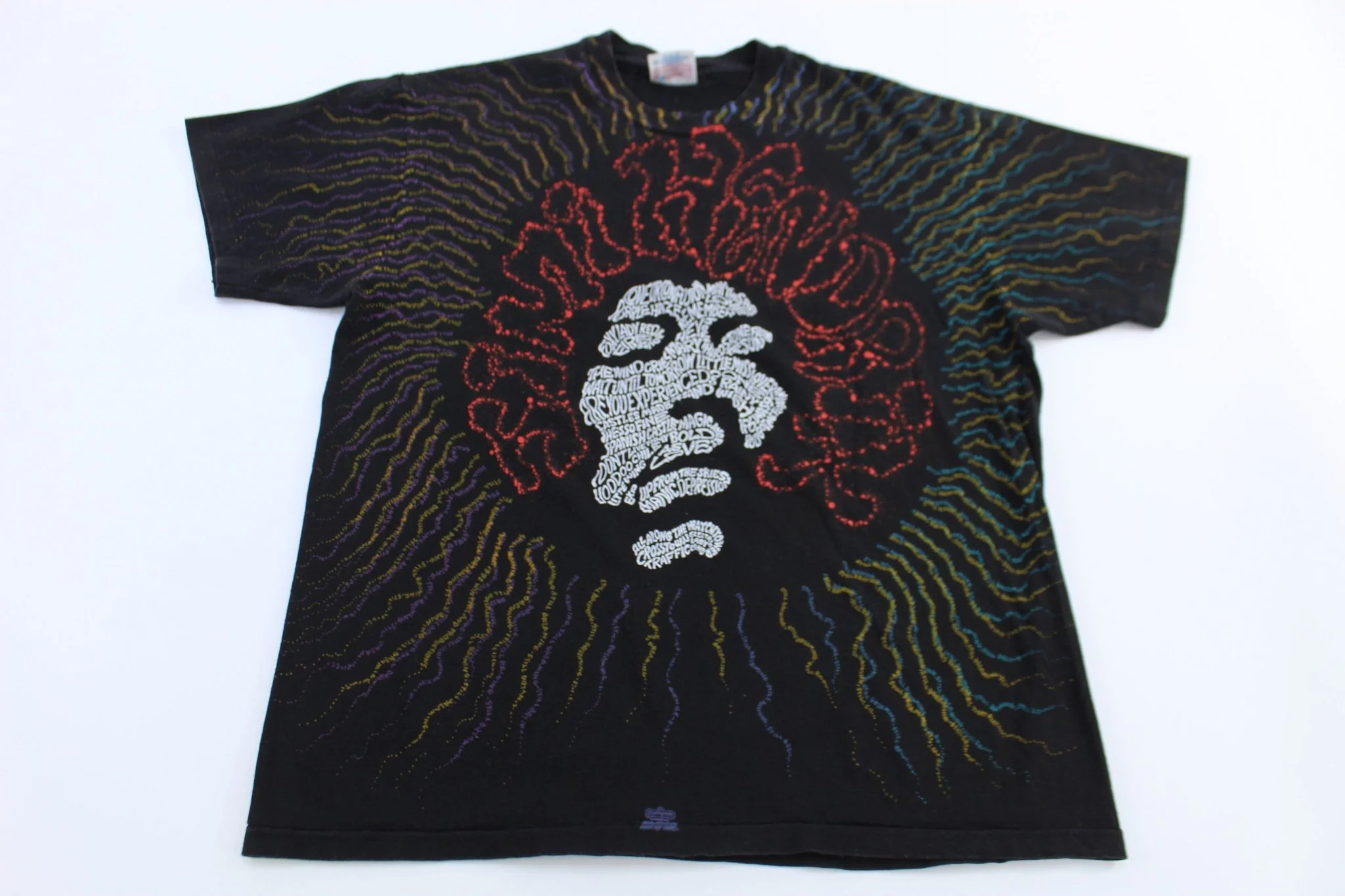 90's Jimi Hendrix All Over Graphic T-shirt