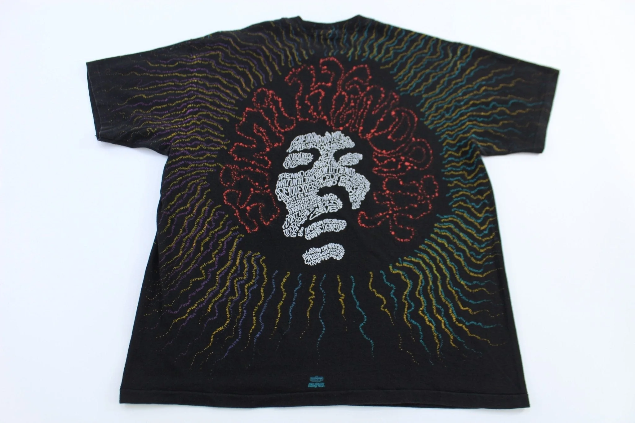 90's Jimi Hendrix All Over Graphic T-shirt - Image 3