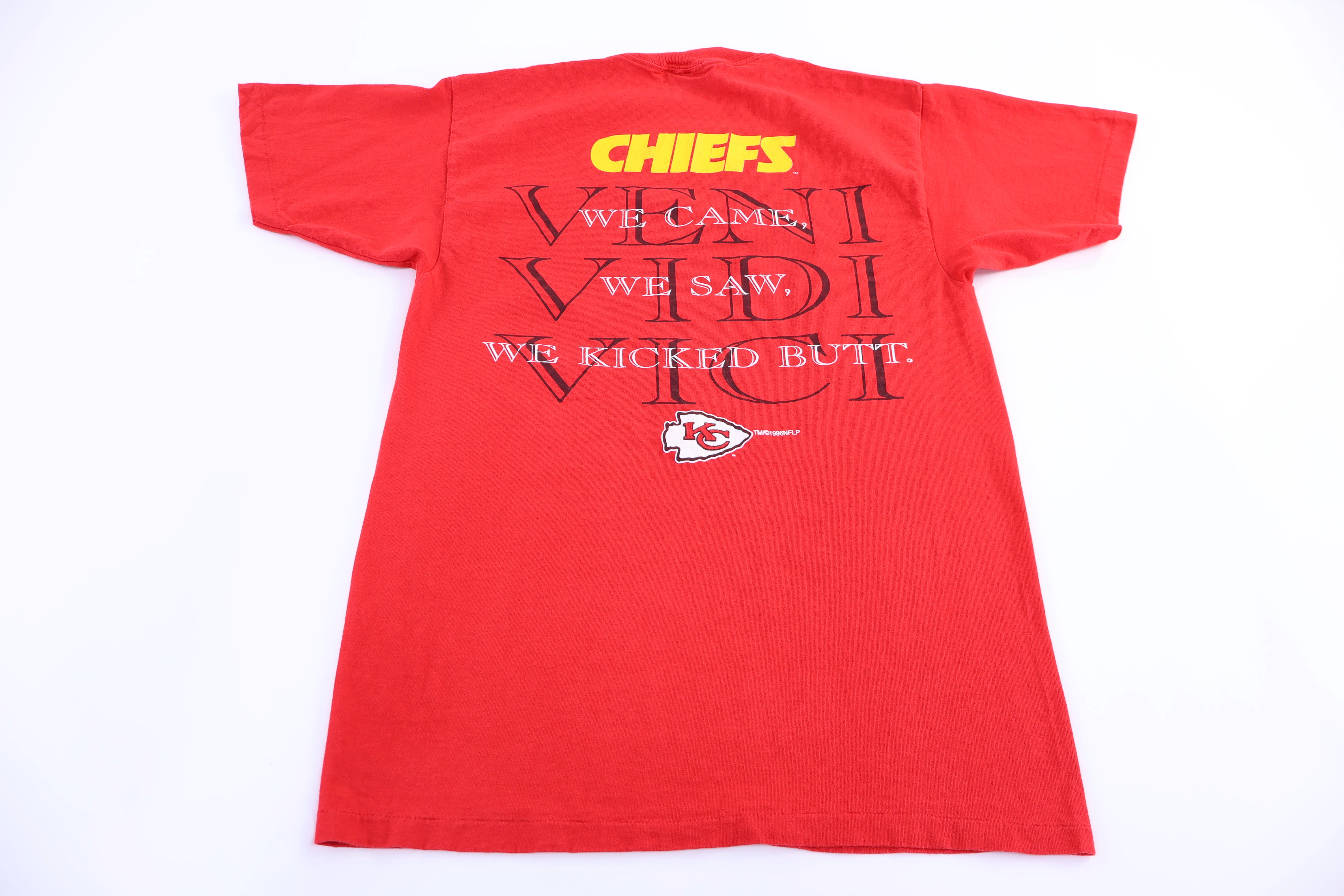 90's Kansas City Chiefs Football T-shirt - Image 2